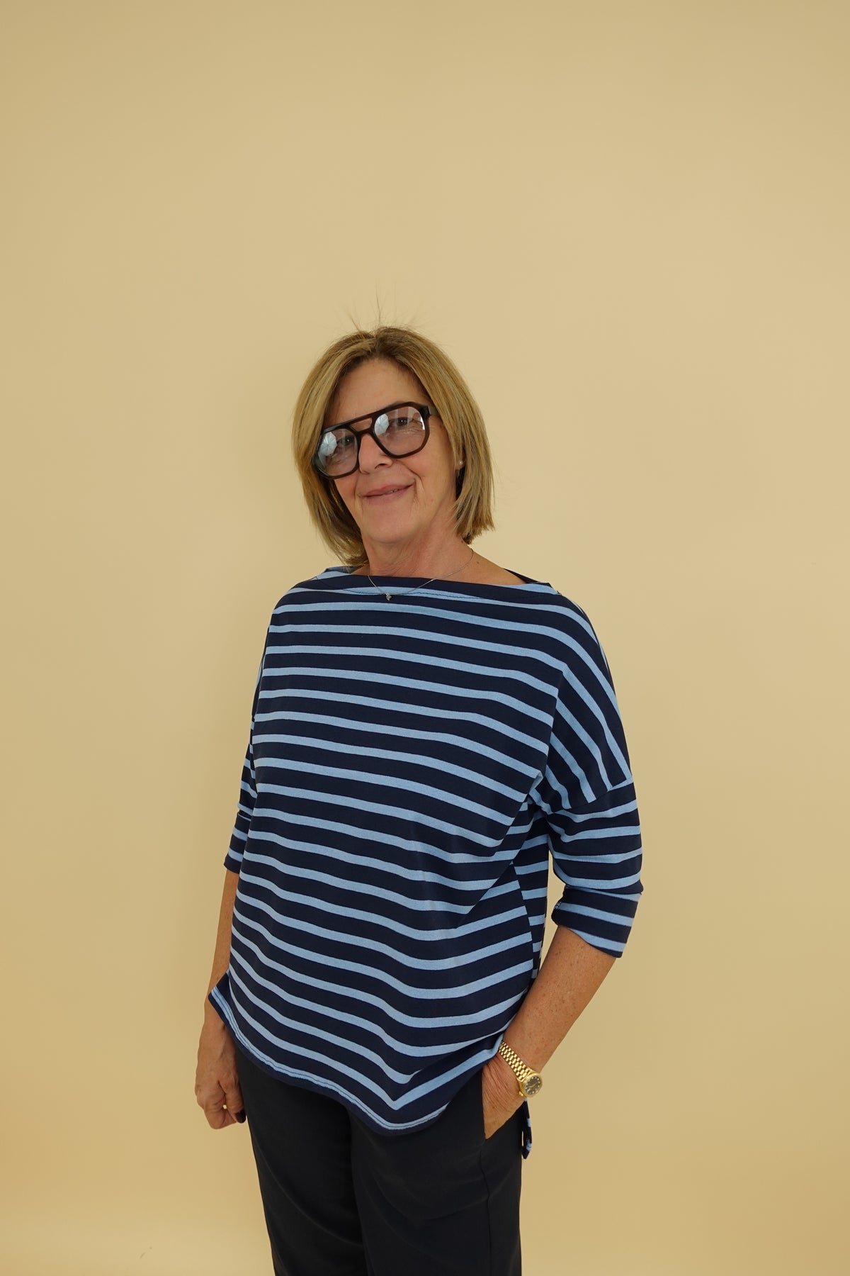 Maglia Line Over Blu
