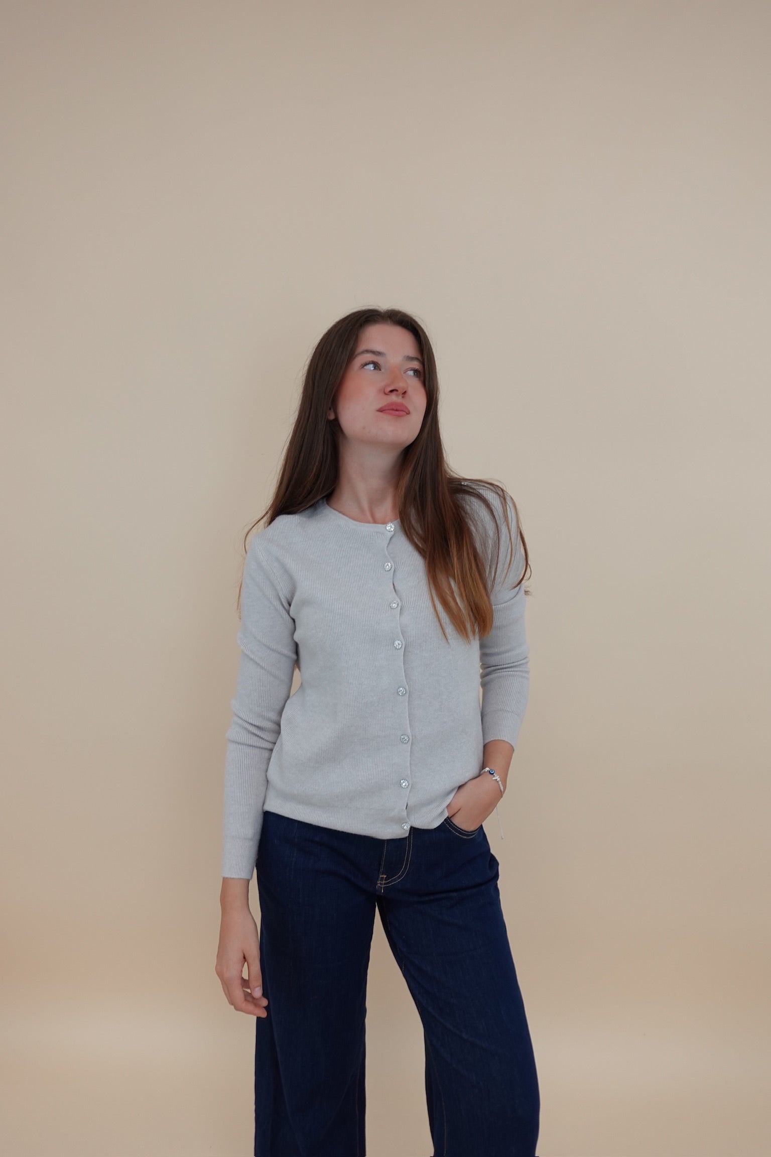 Cardigan Gioiello Beige