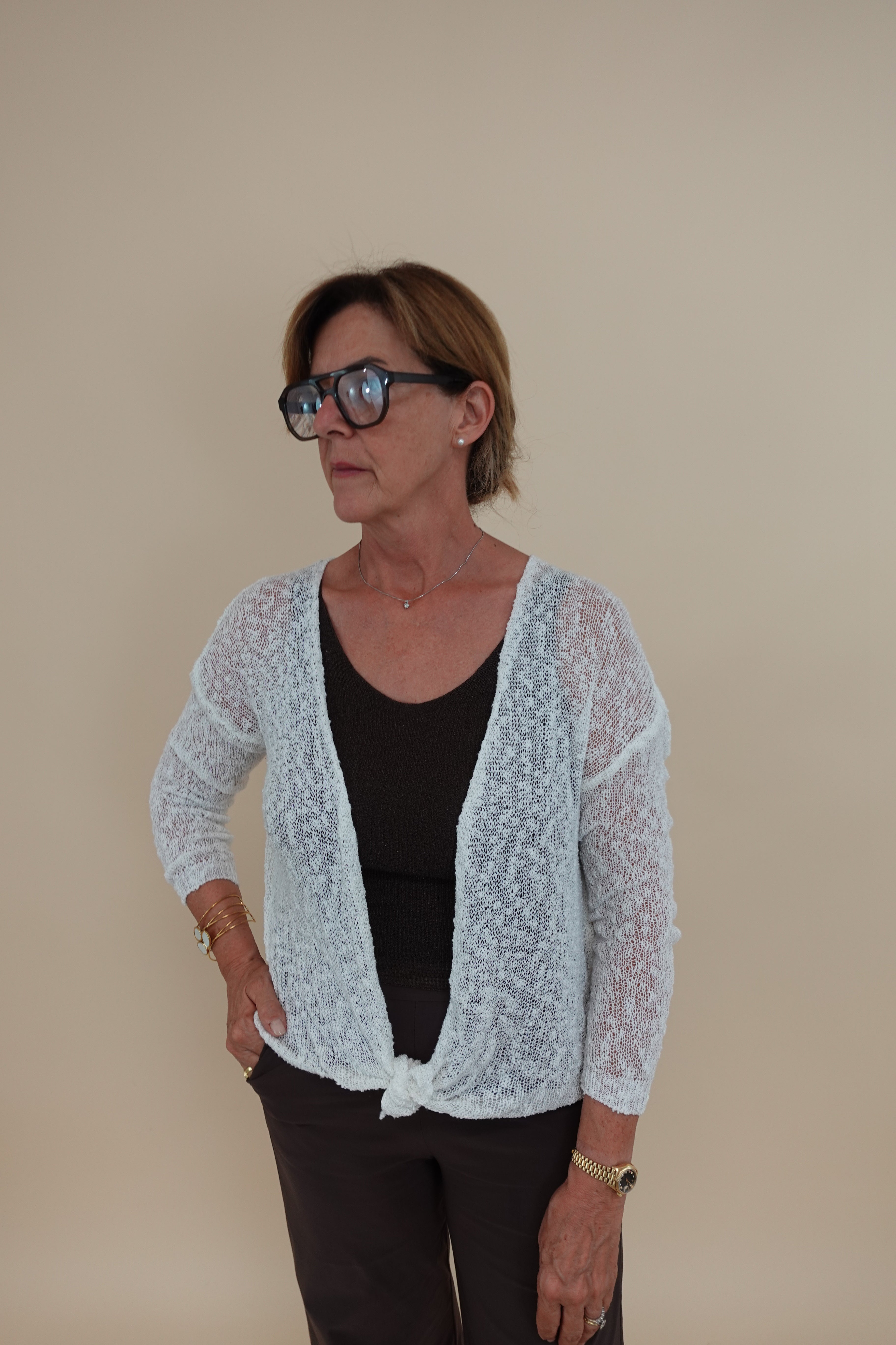 Cardigan Canazei Bianco