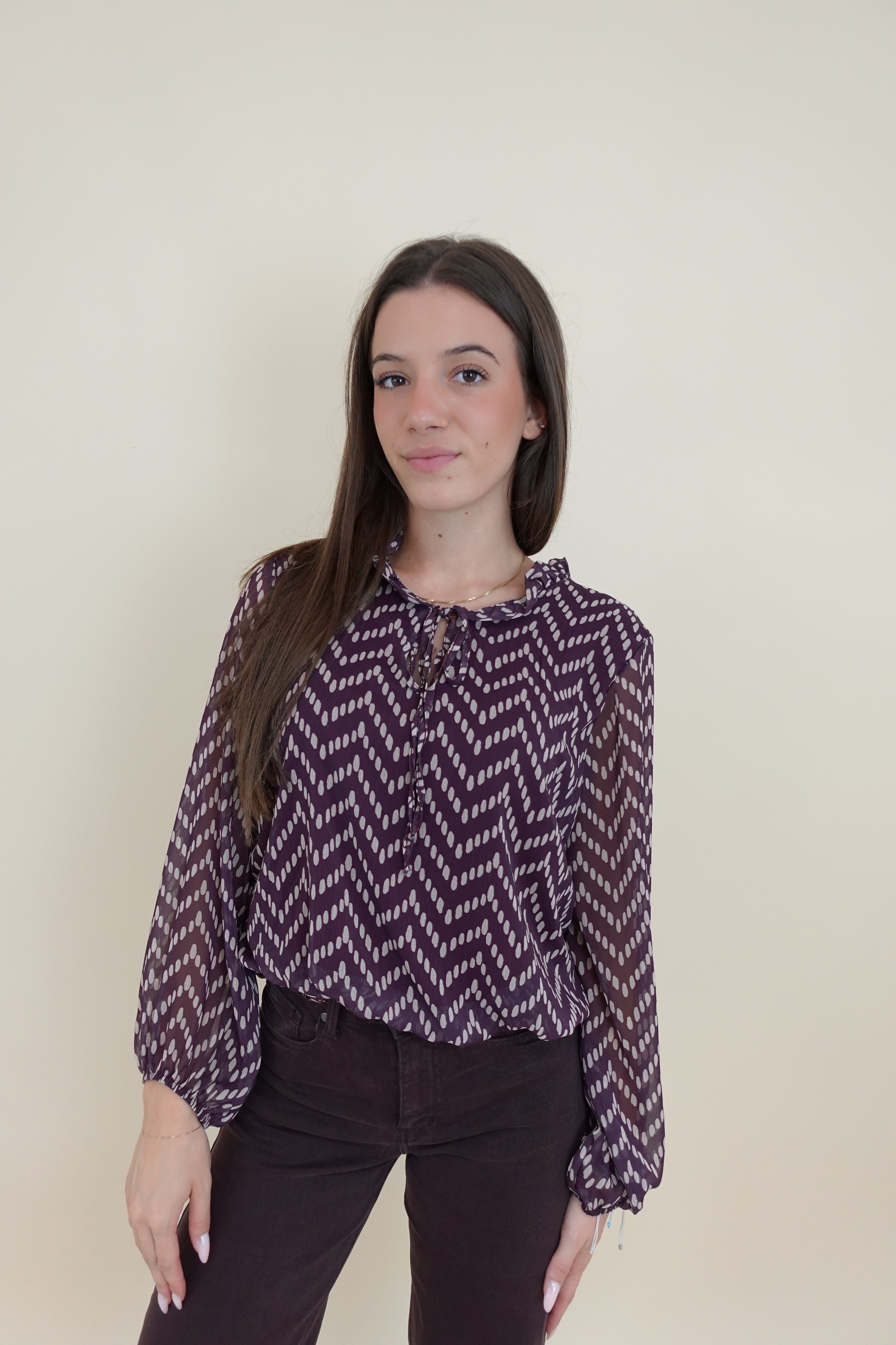 Camicia Lulù bordeaux