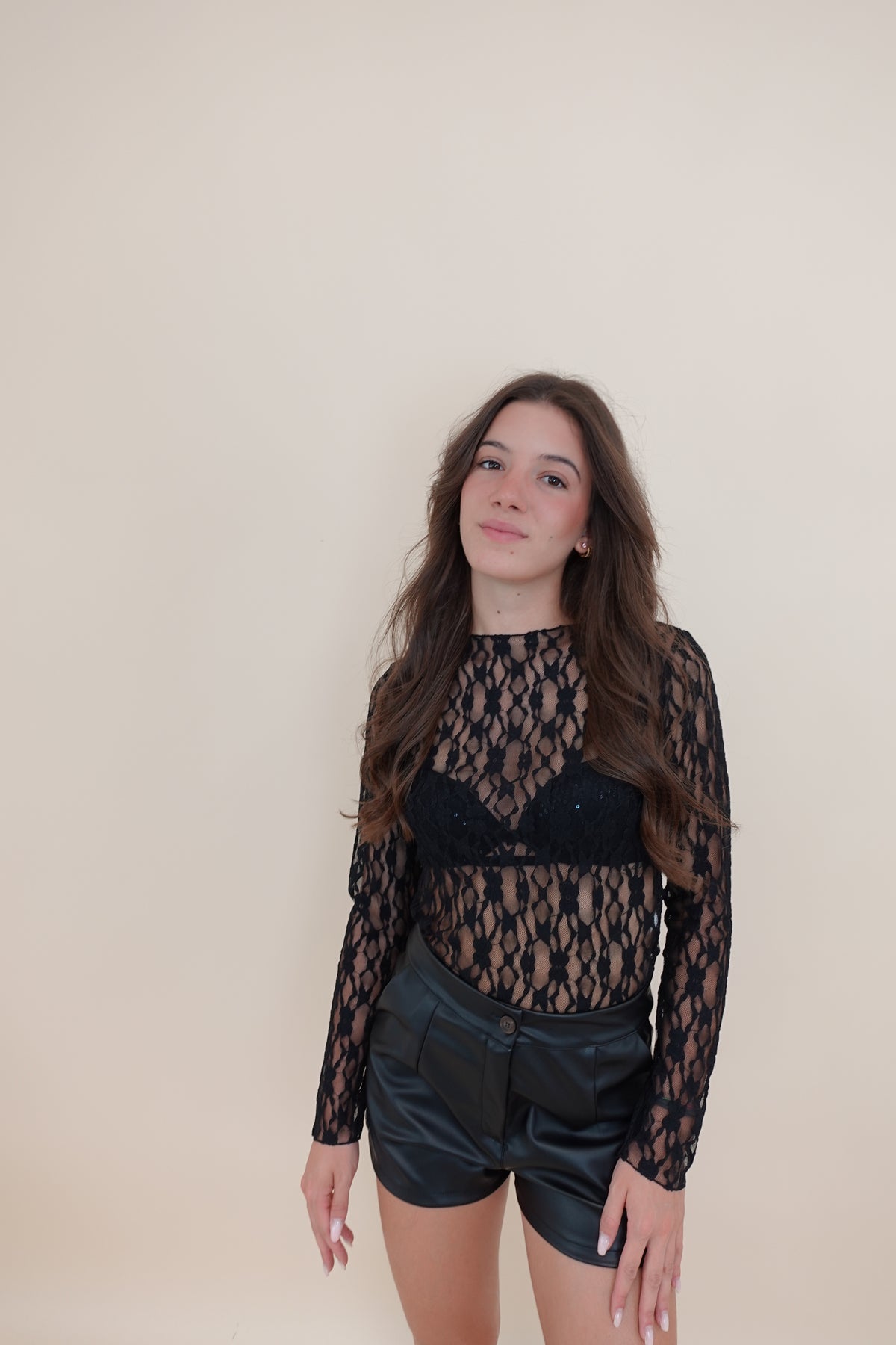 Maglia Pizzo Nera