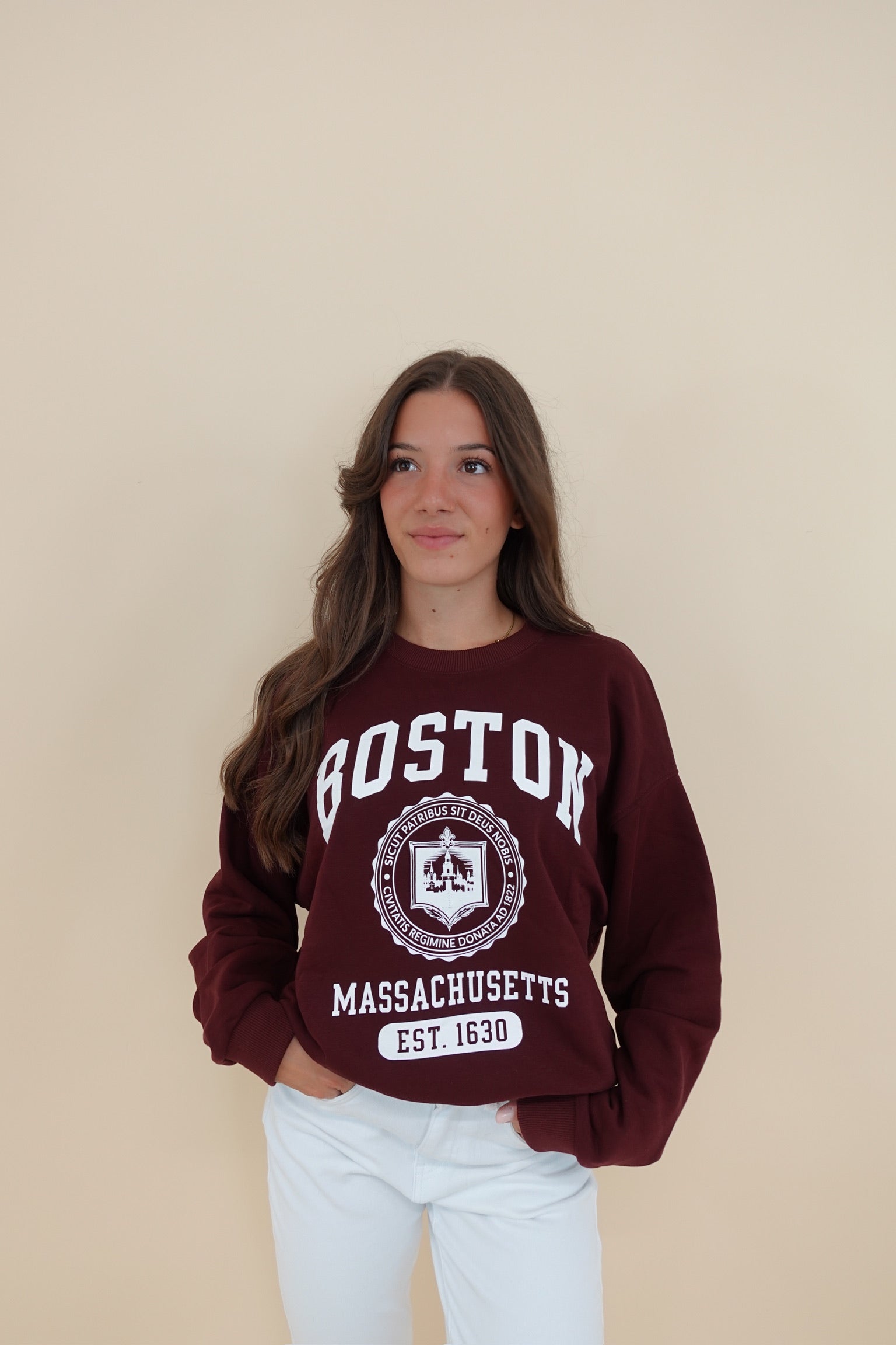 Felpa Boston Bordeaux