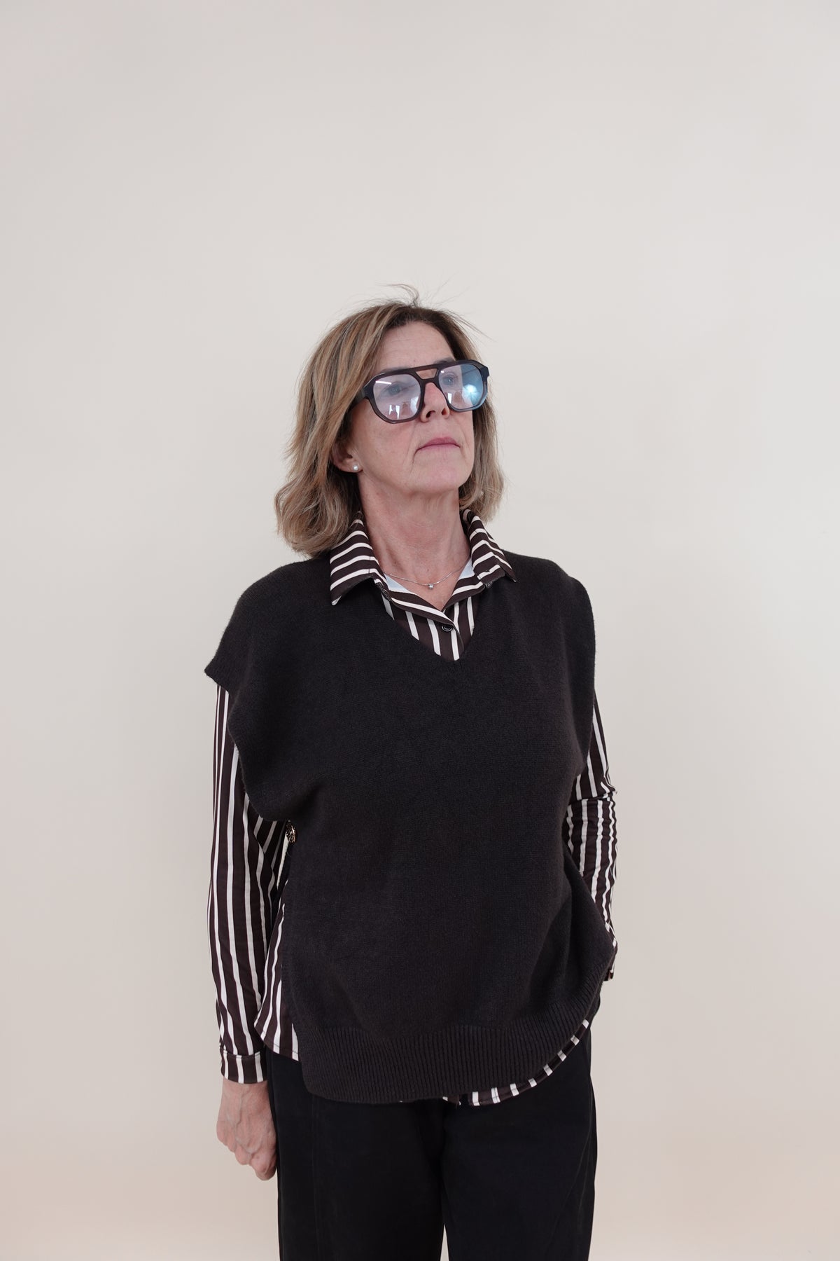 Gilet Carmen Marrone