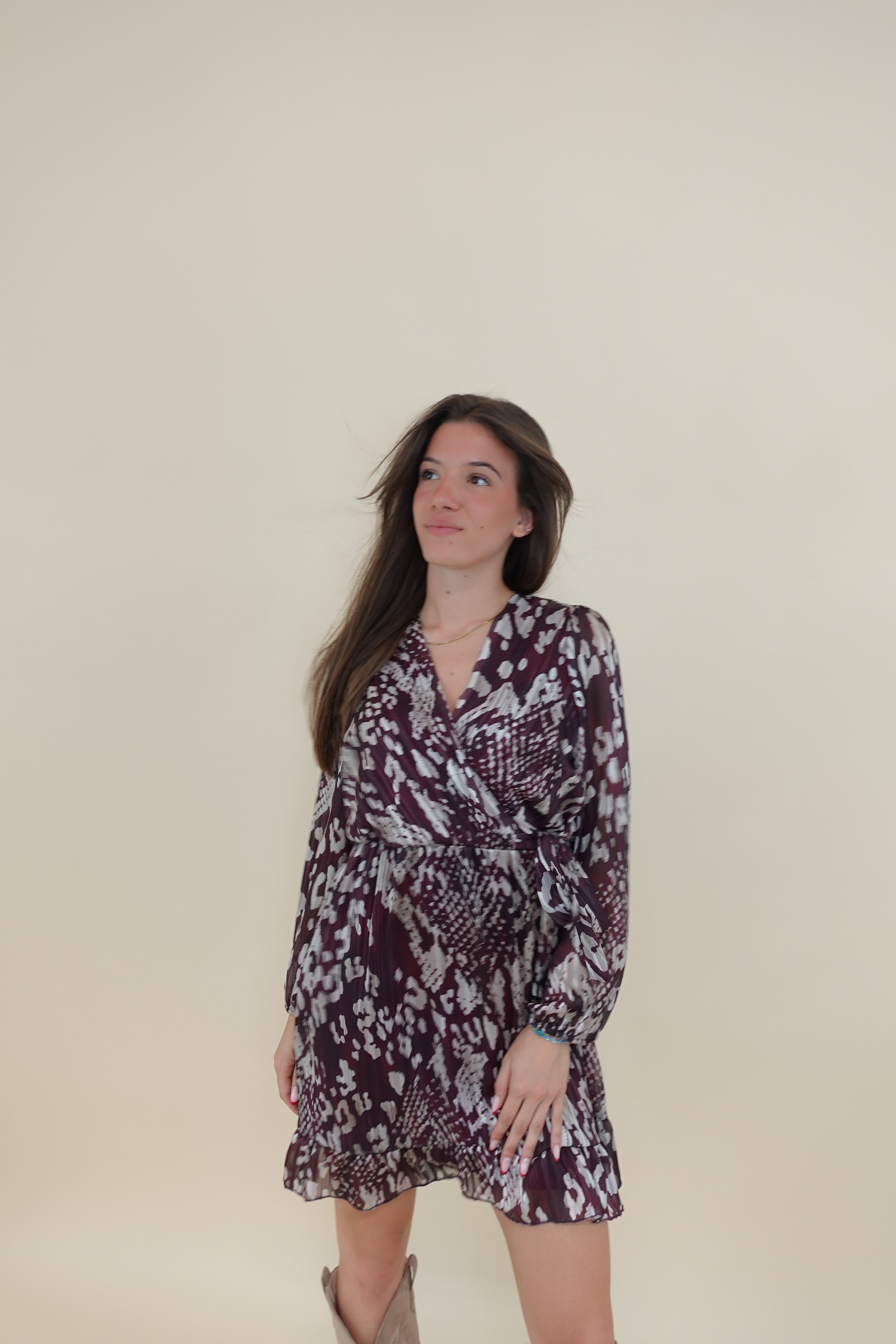 Abito Valentina Bordeaux