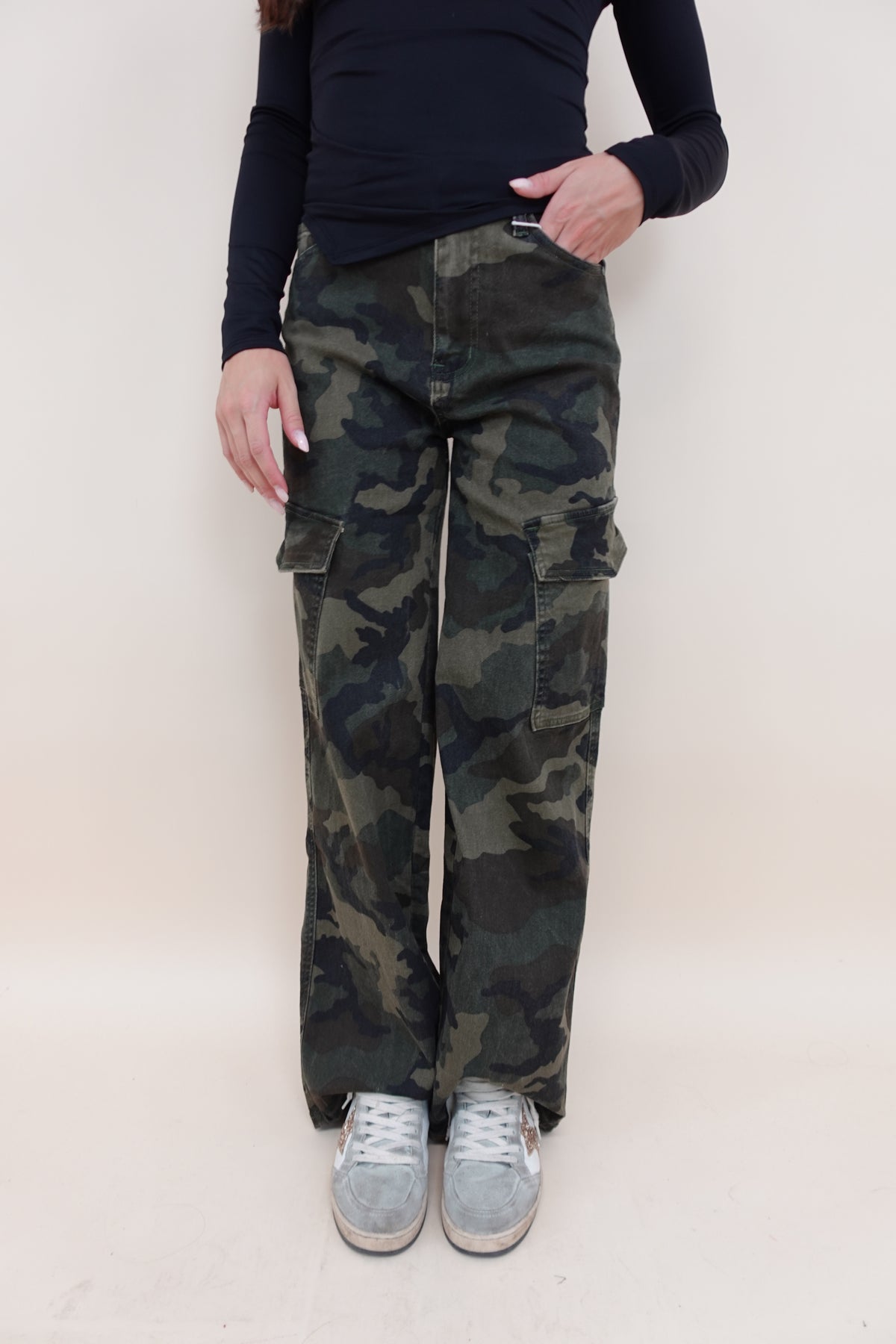 Jeans Militar Palazzo