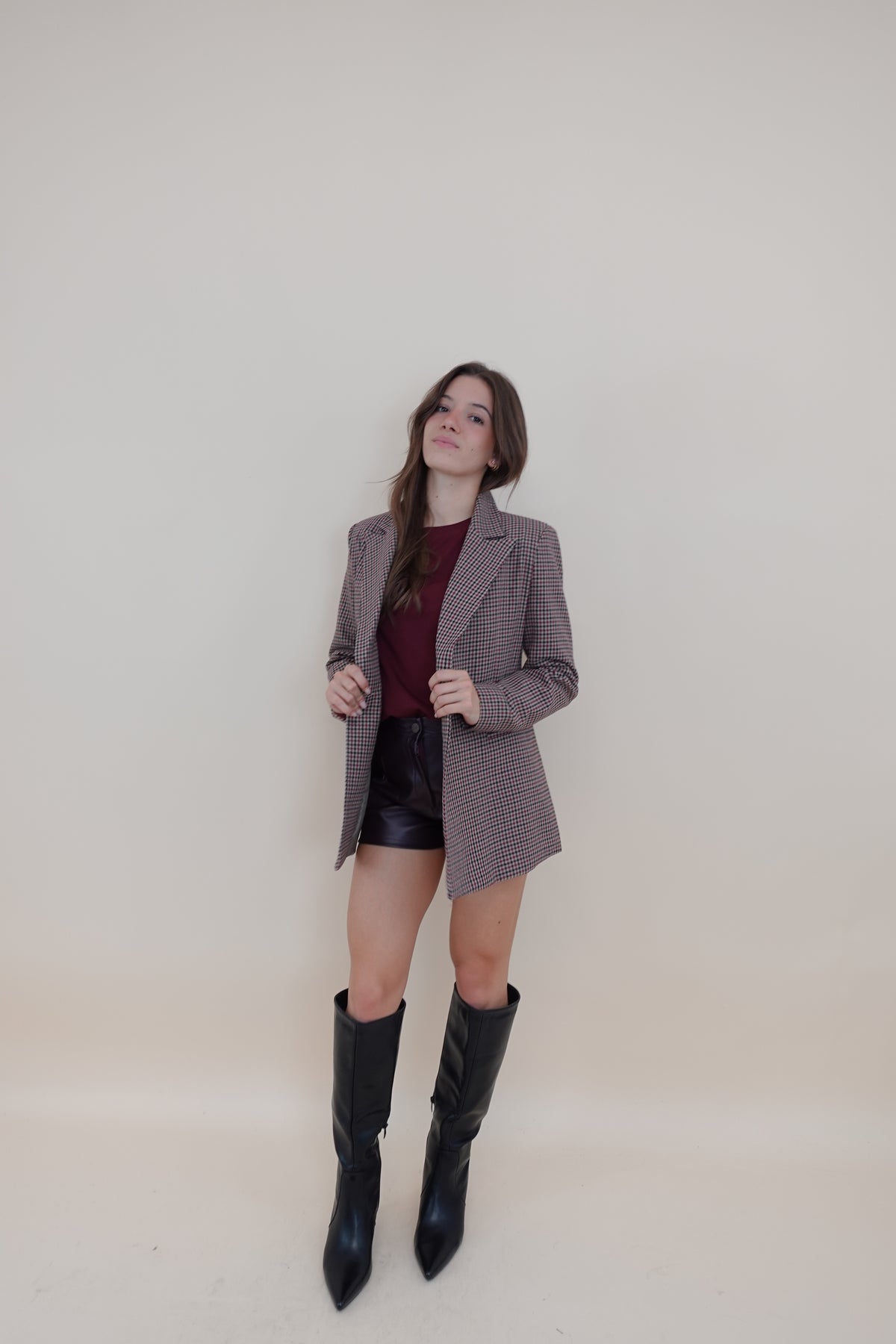 Giacca Scozia Bordeaux