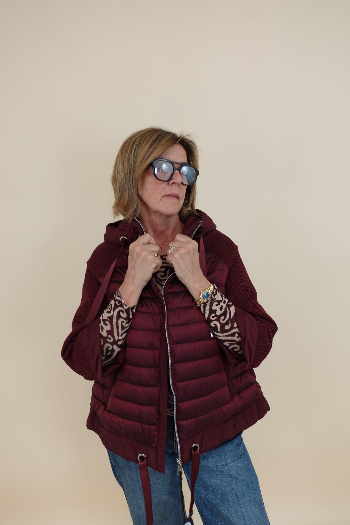 Piumino Must Bordeaux