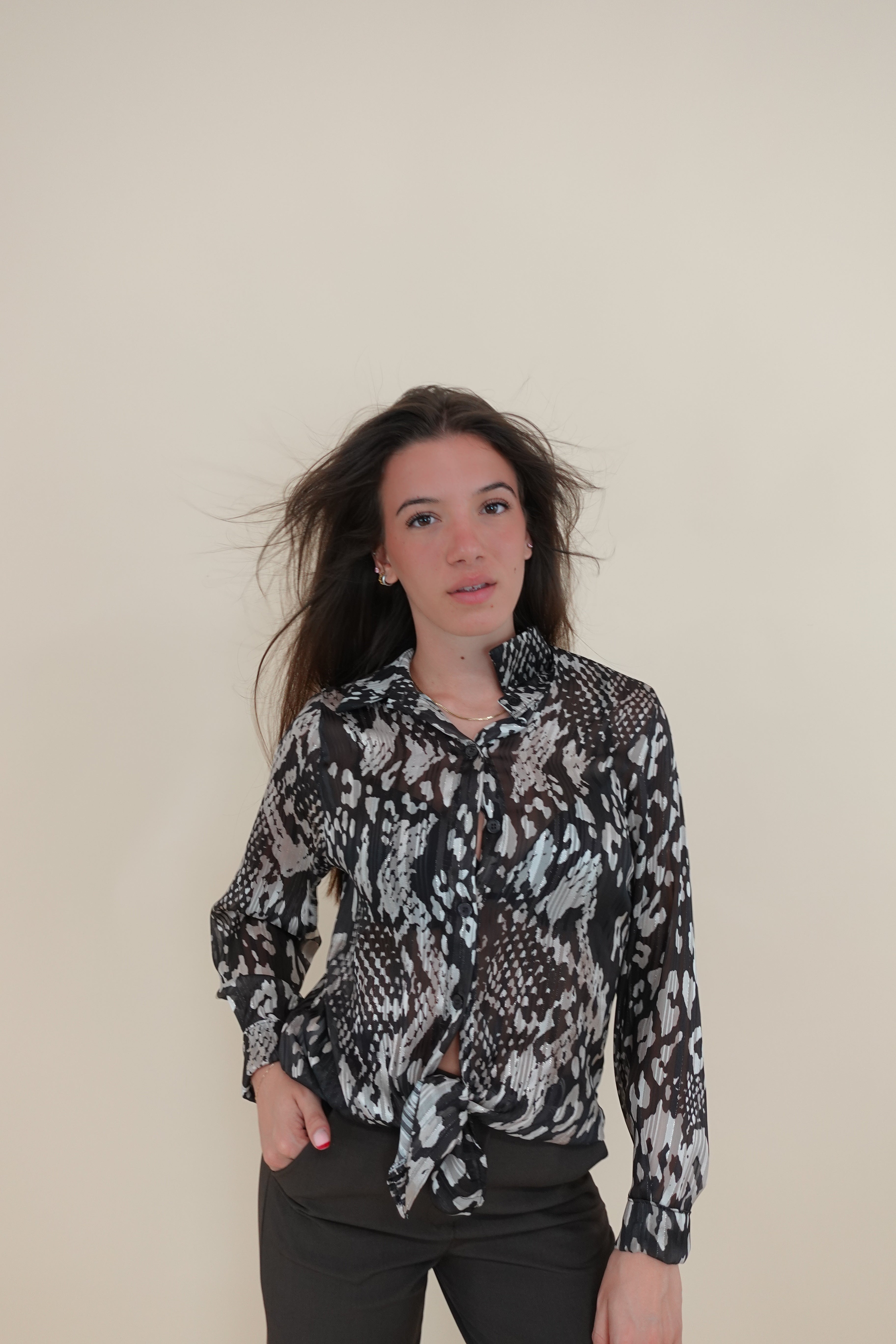 Camicia Valentina Marrone