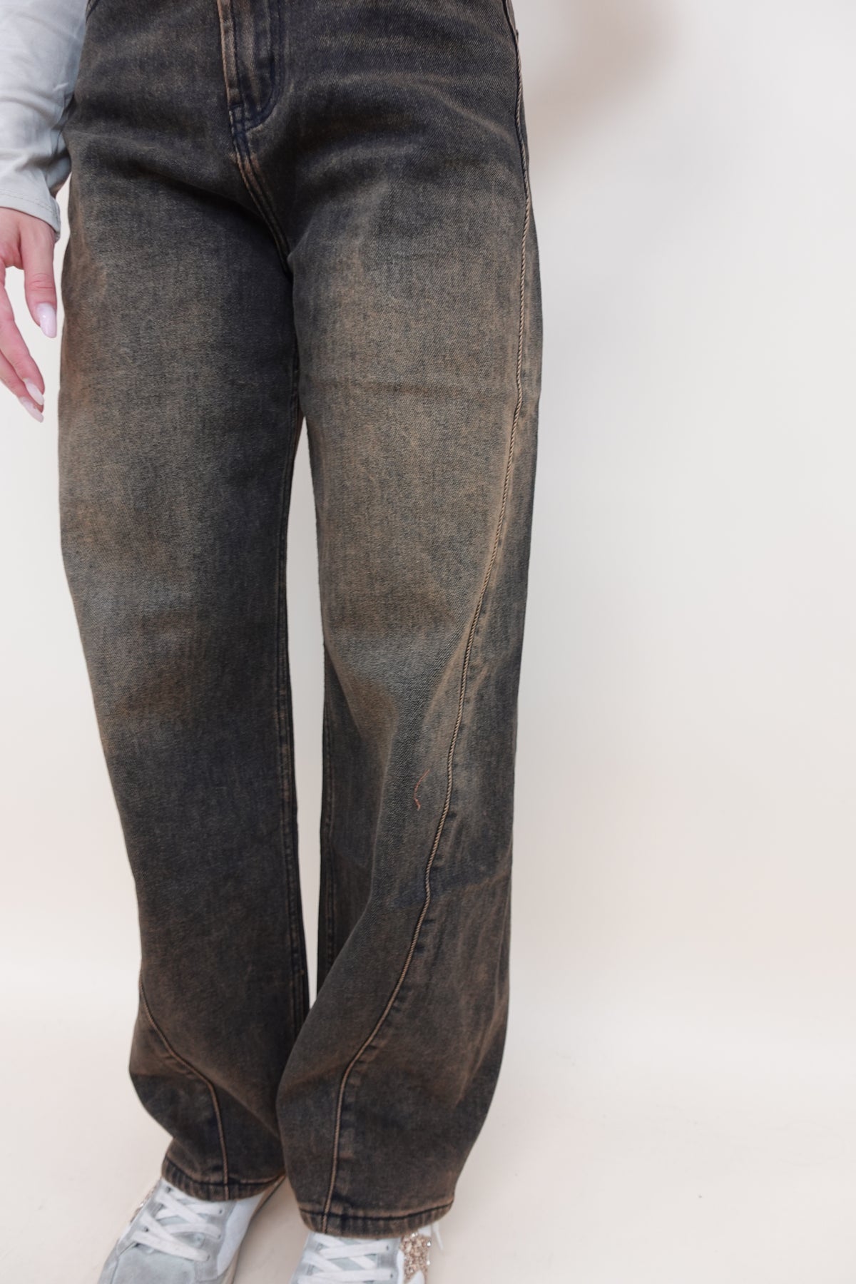 Jeans Balloon Brown