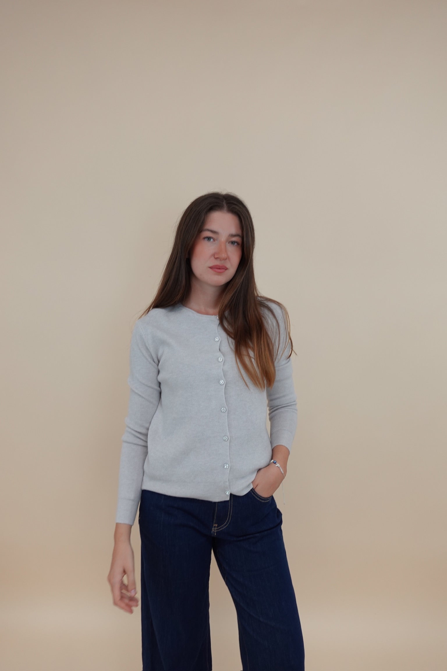 Cardigan Gioiello Beige