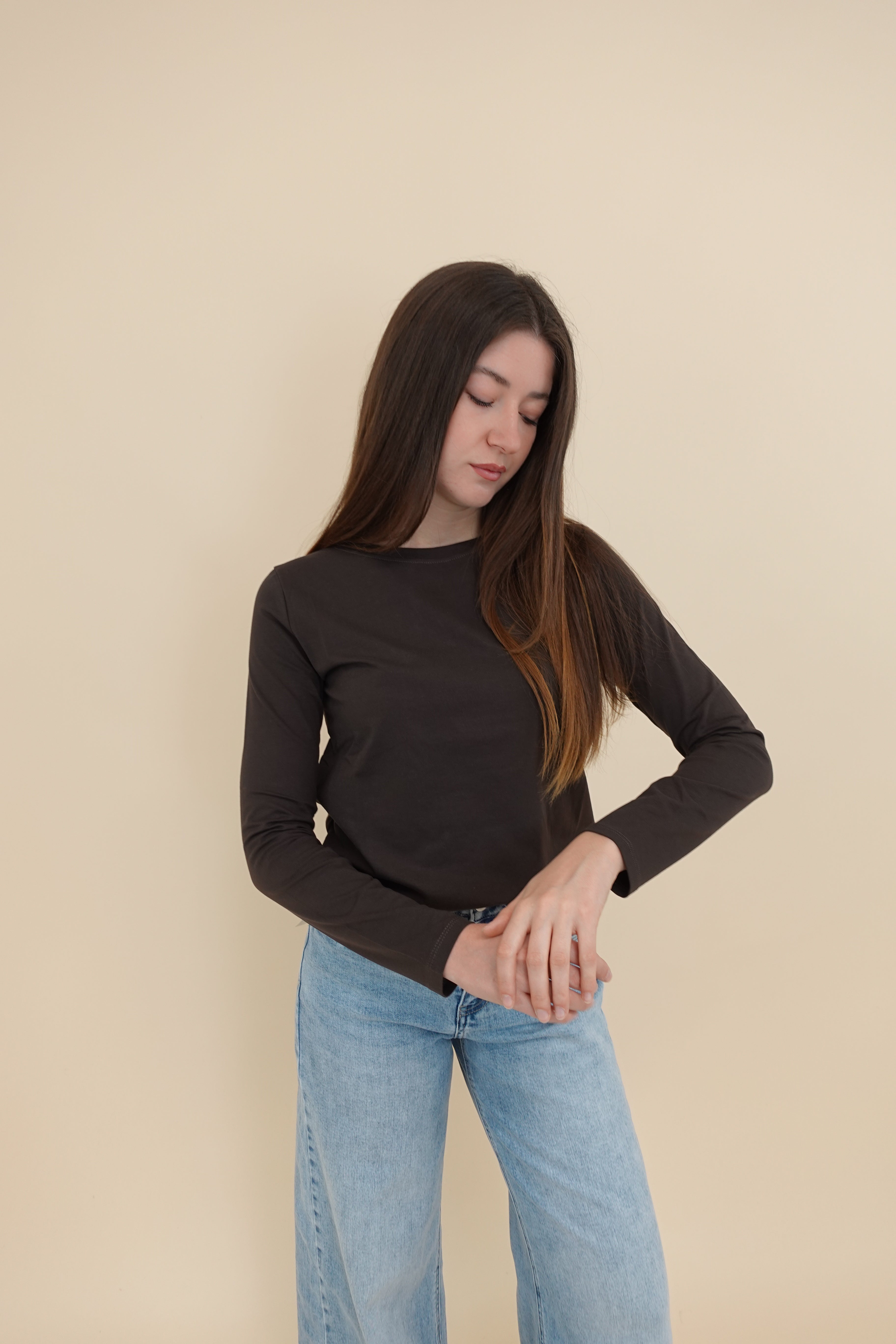 Maglia Basic Marrone