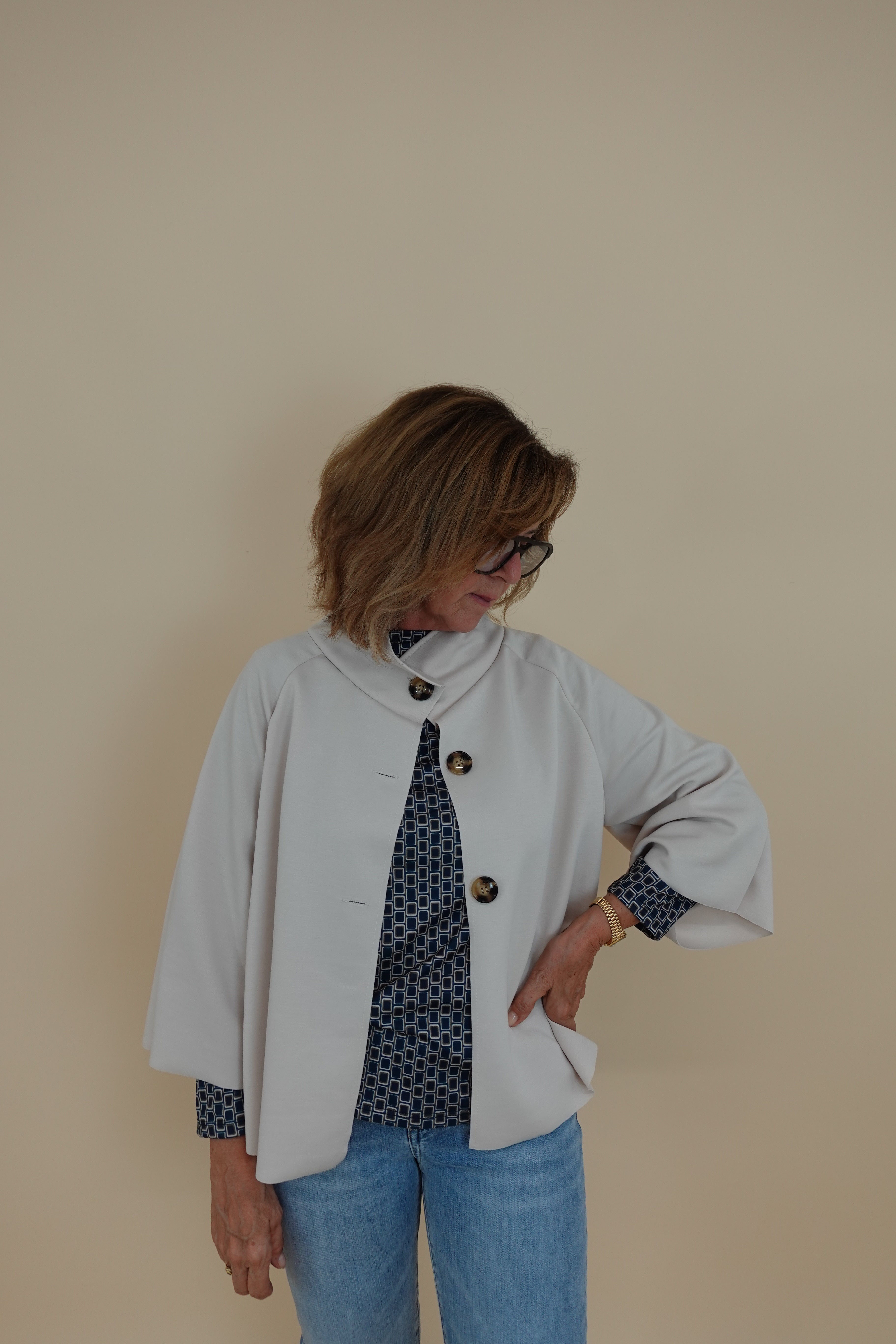 Giacca campana beige