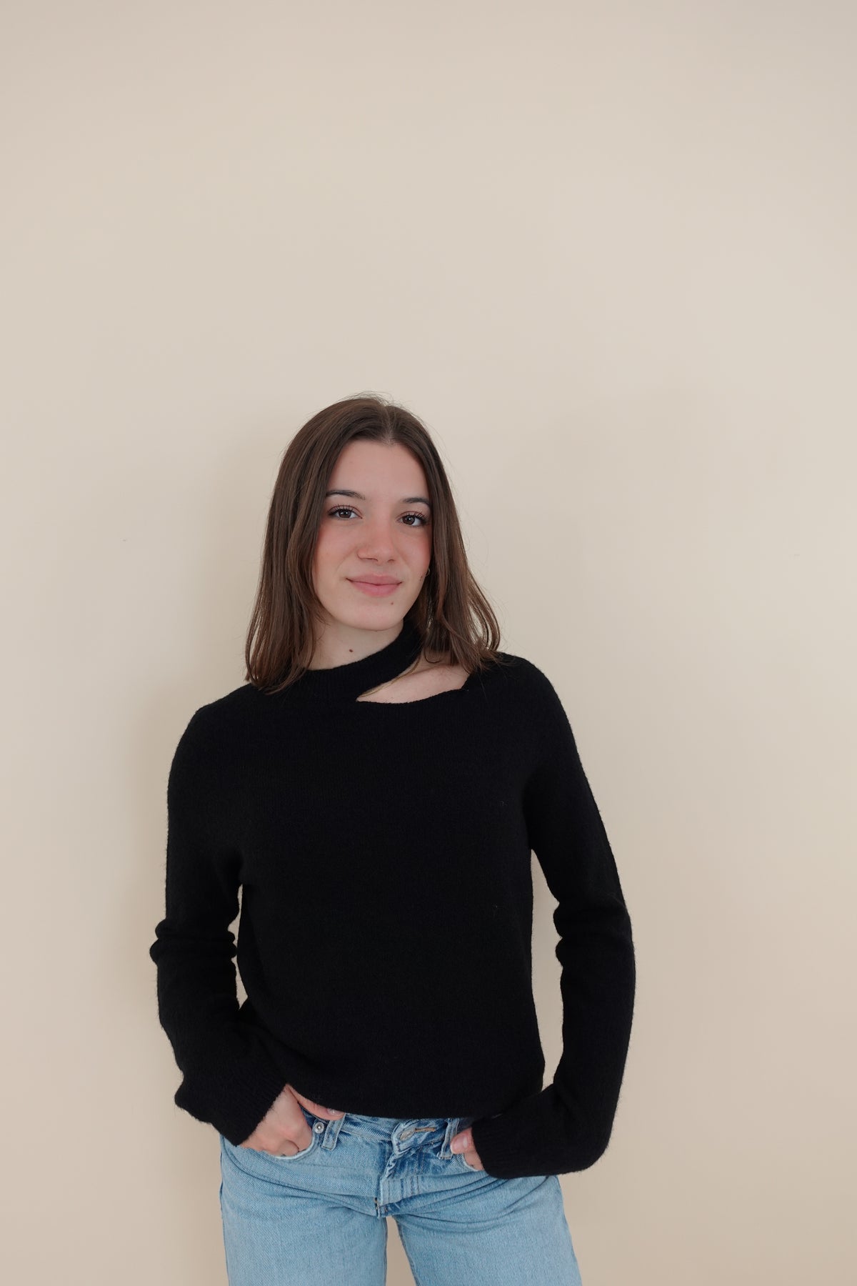 Maglione Cut Nero Small