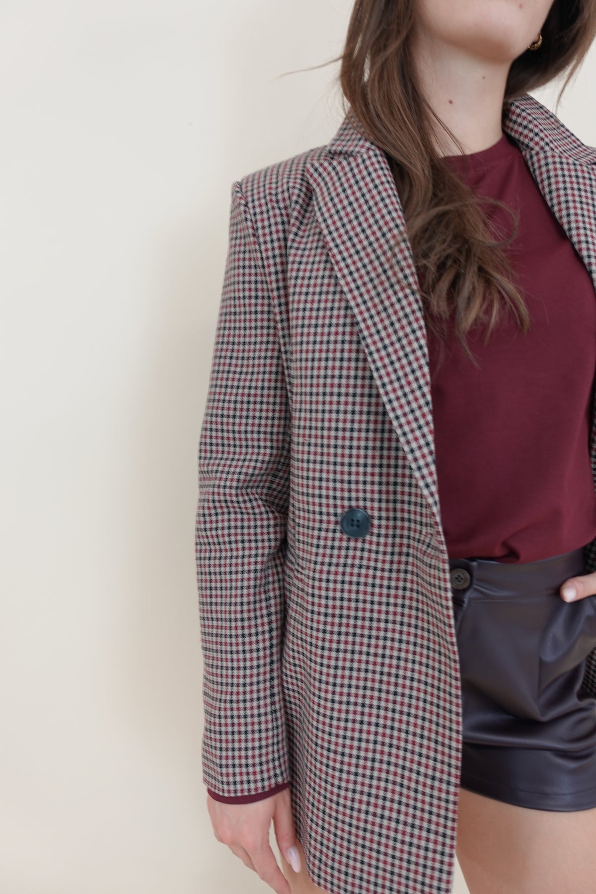 Giacca Scozia Bordeaux