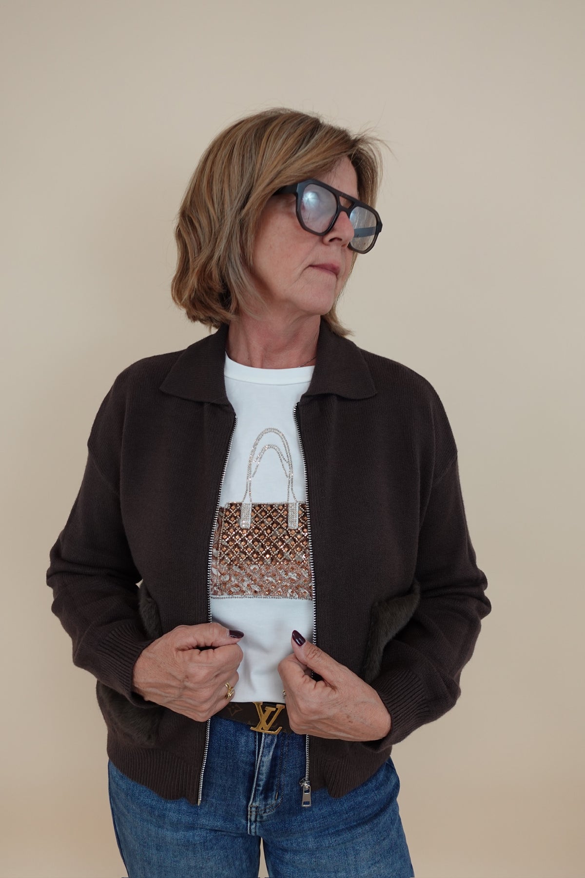Felpa Sara Marrone