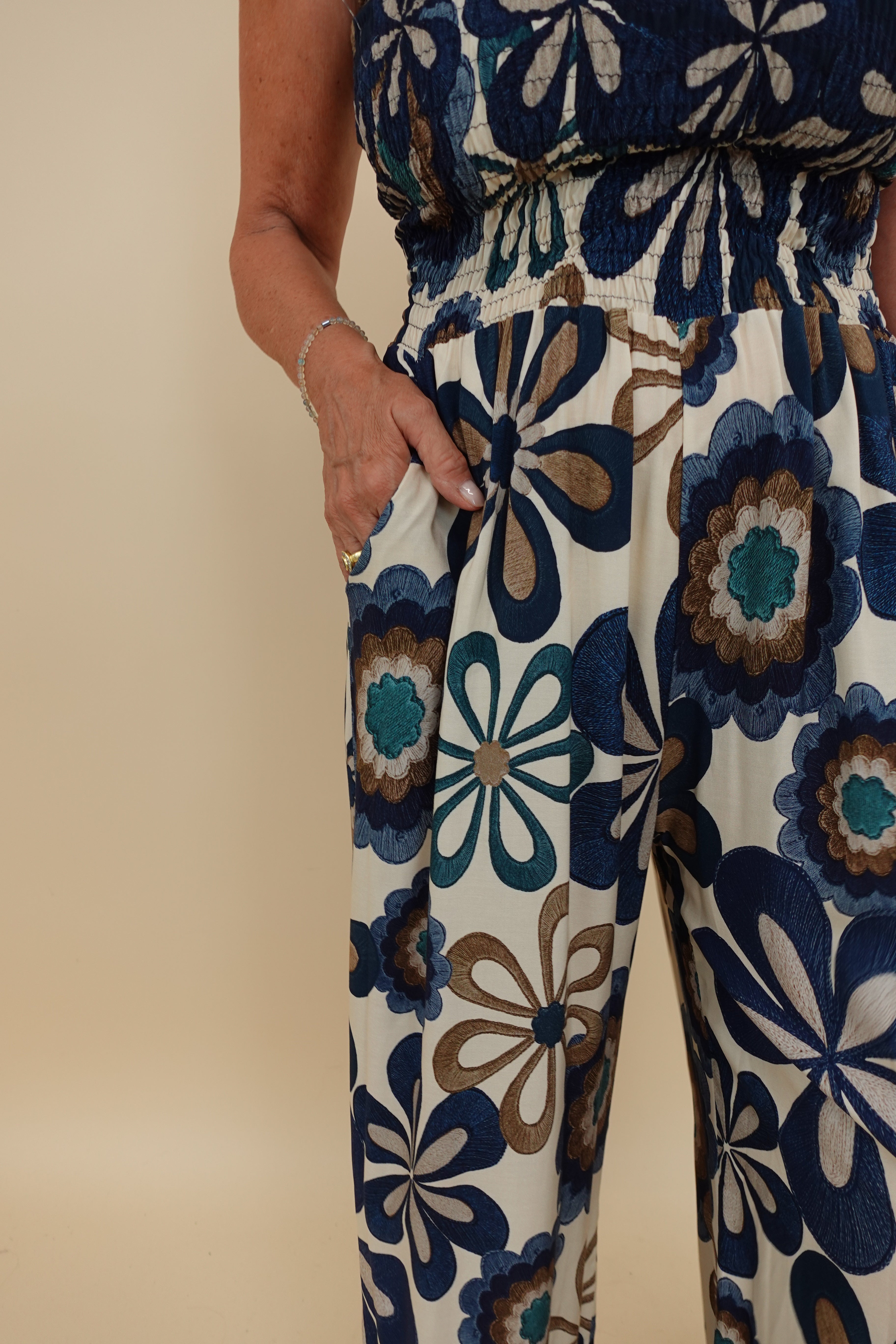 Tuta Flower Blu