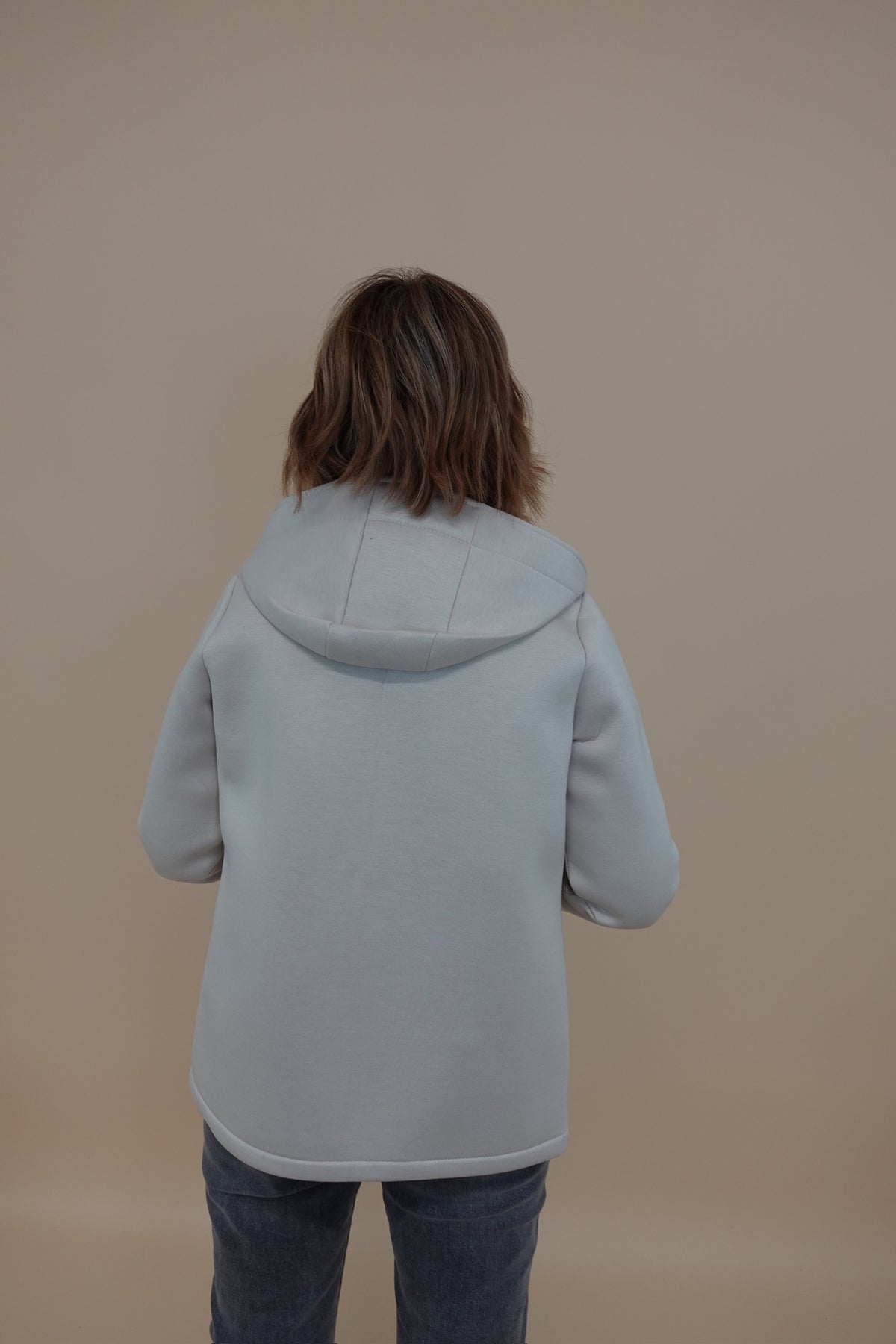 Giacca Neoprene Panna