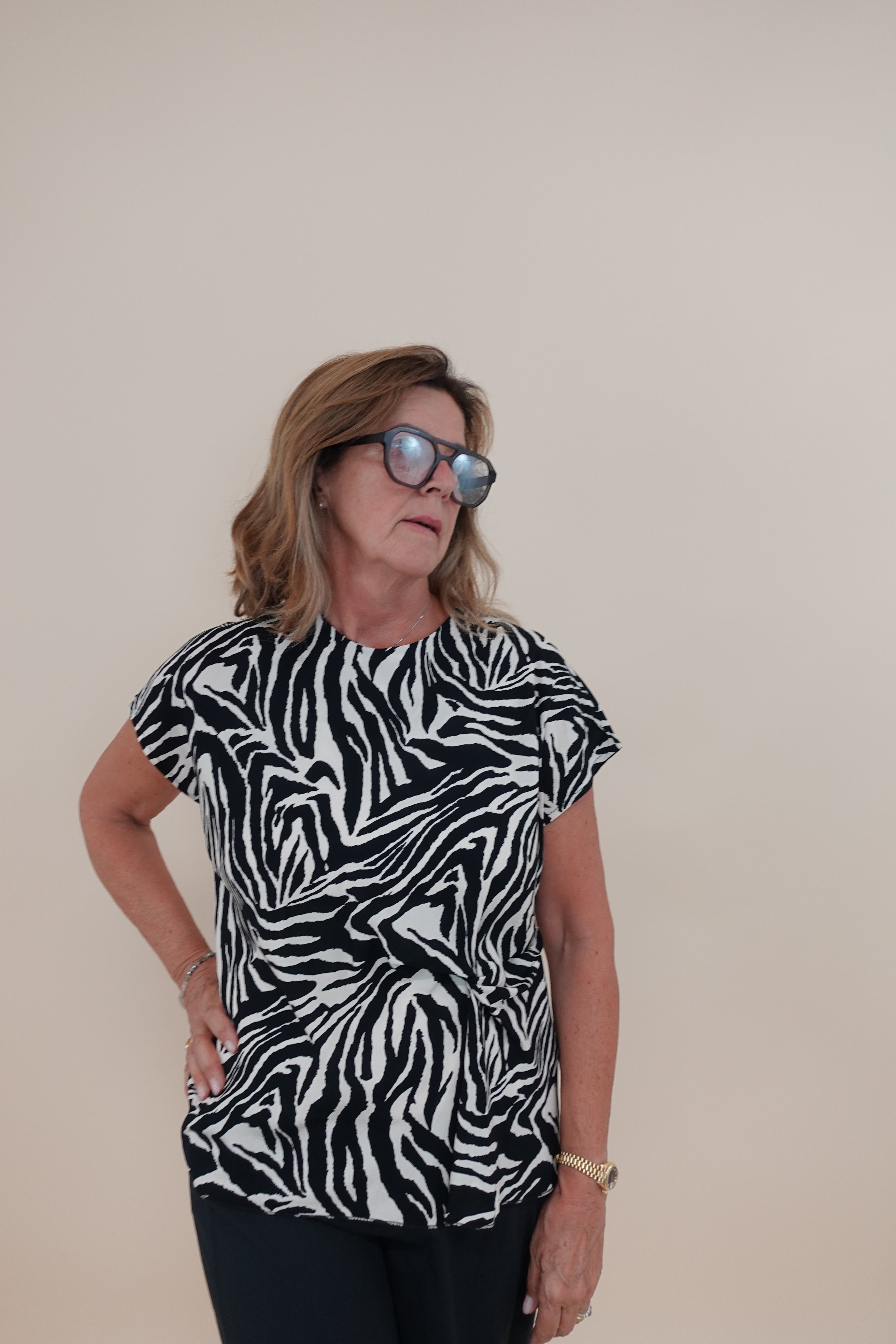 Camicia Nodo Zebrata