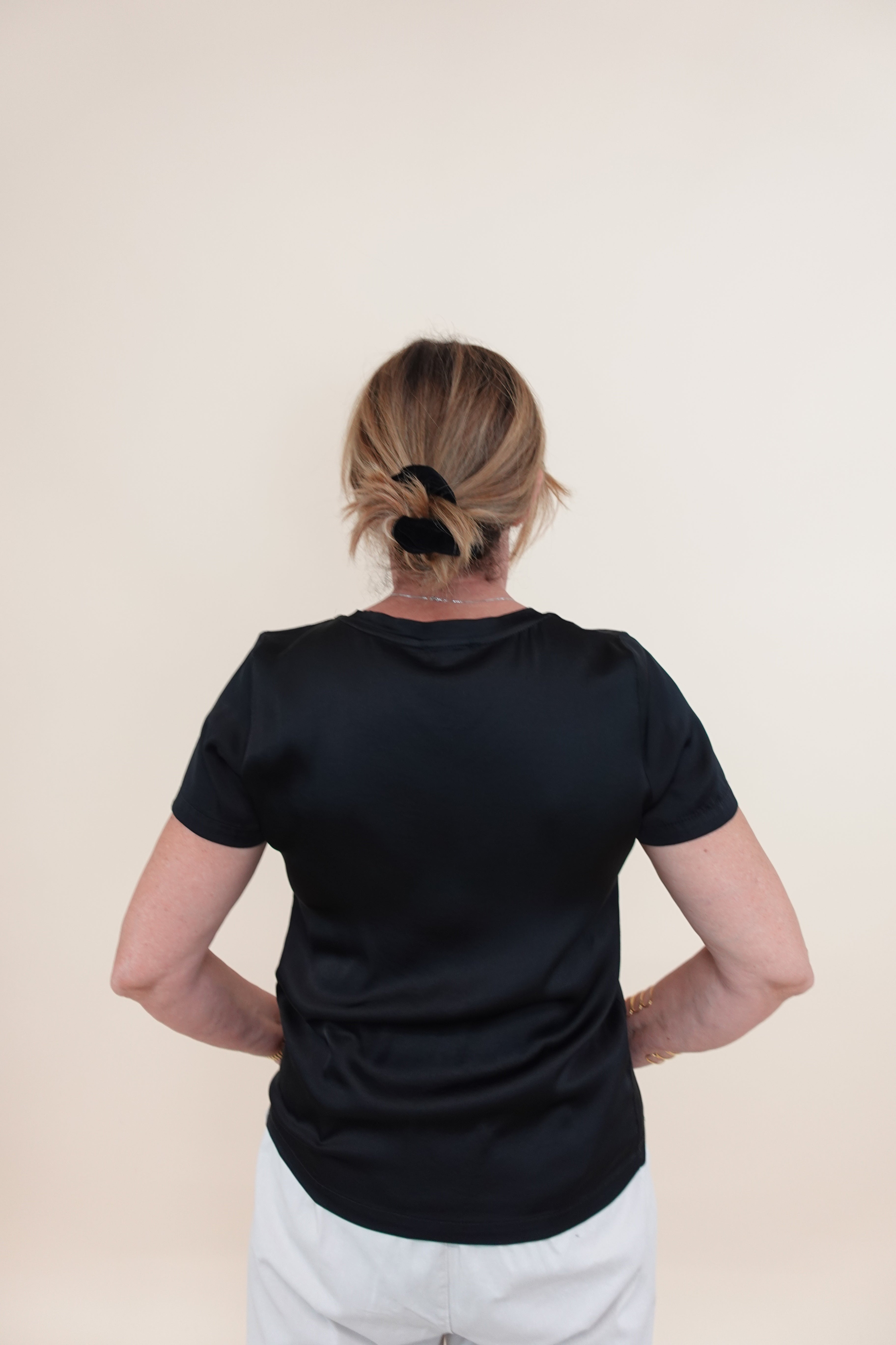 Maglia Satin V Nero