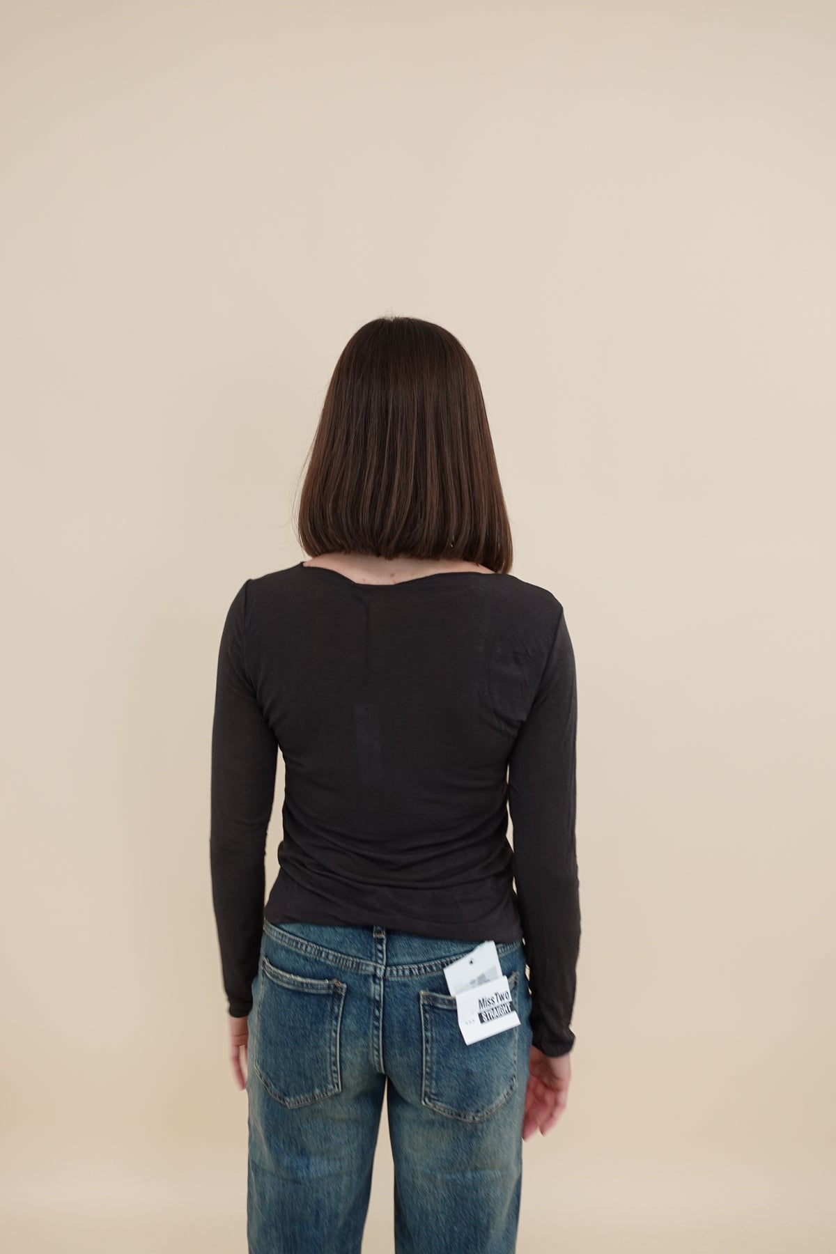 Maglia Misto Cashmere Marrone