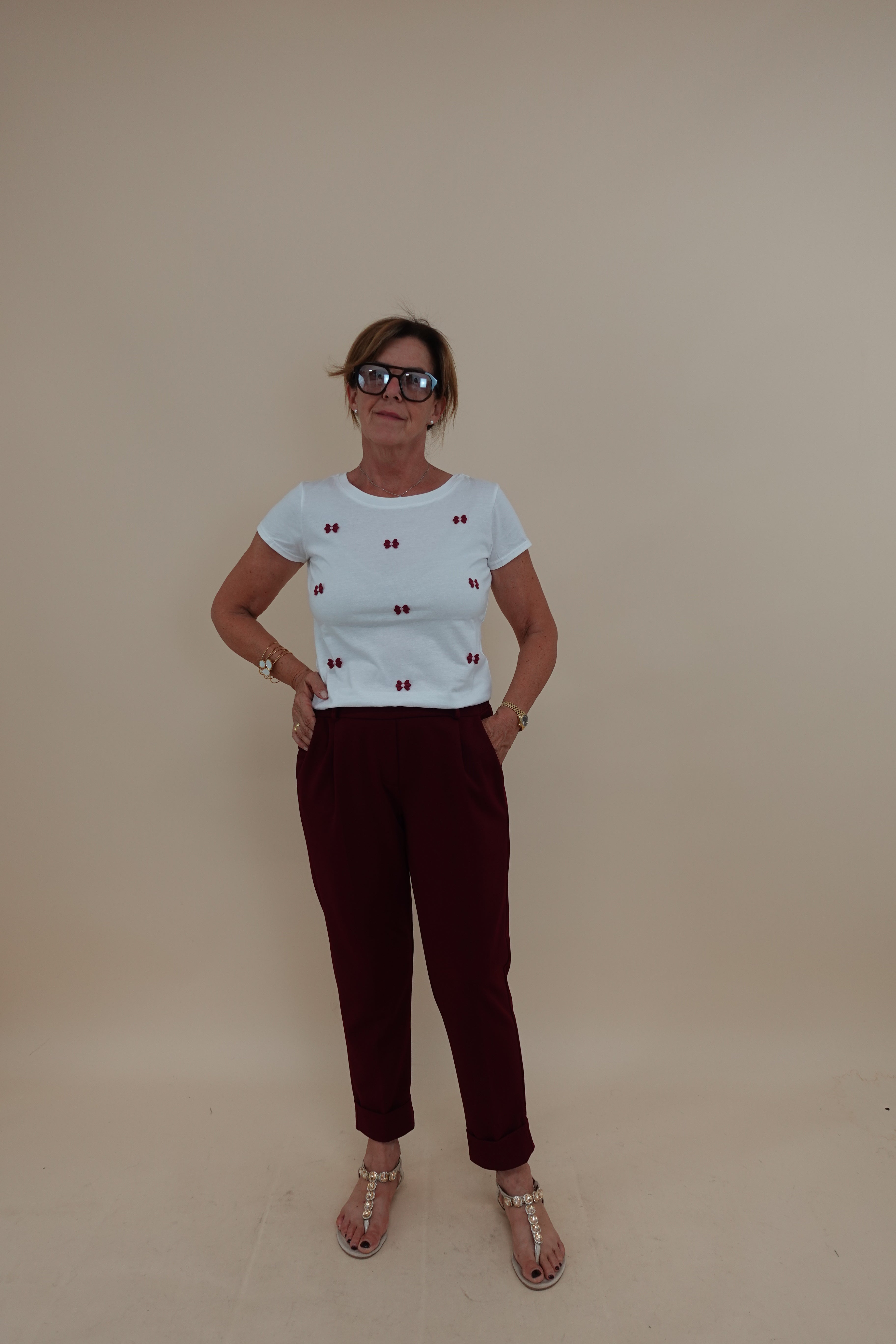 T-shirt Fiocchi Bordeaux