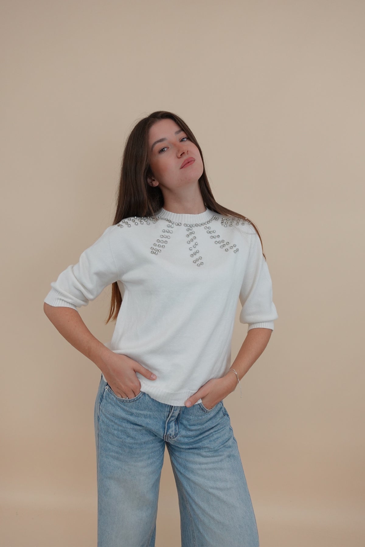 Maglia Sabrina Bianca