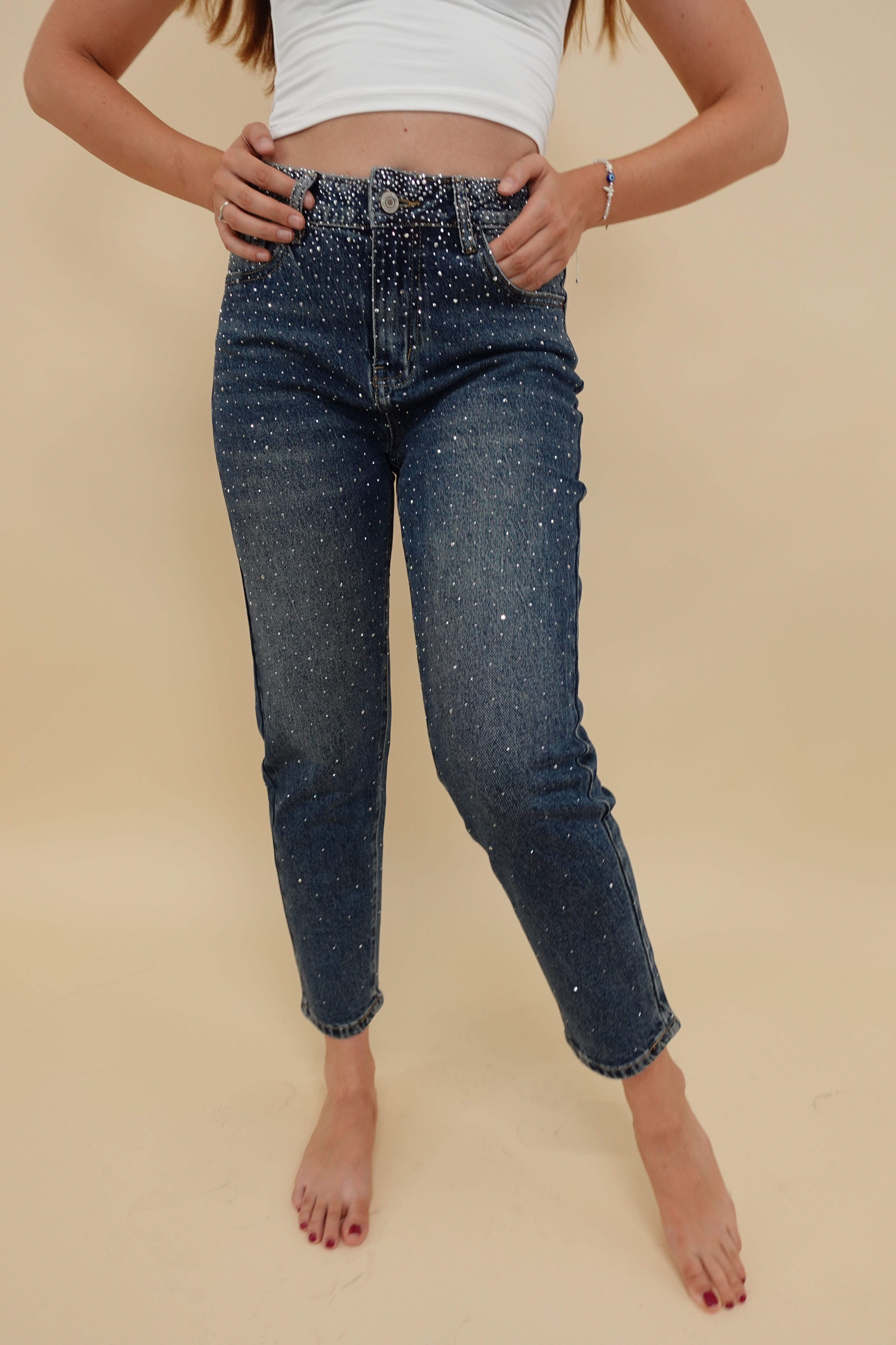 Jeans Momfit Shine