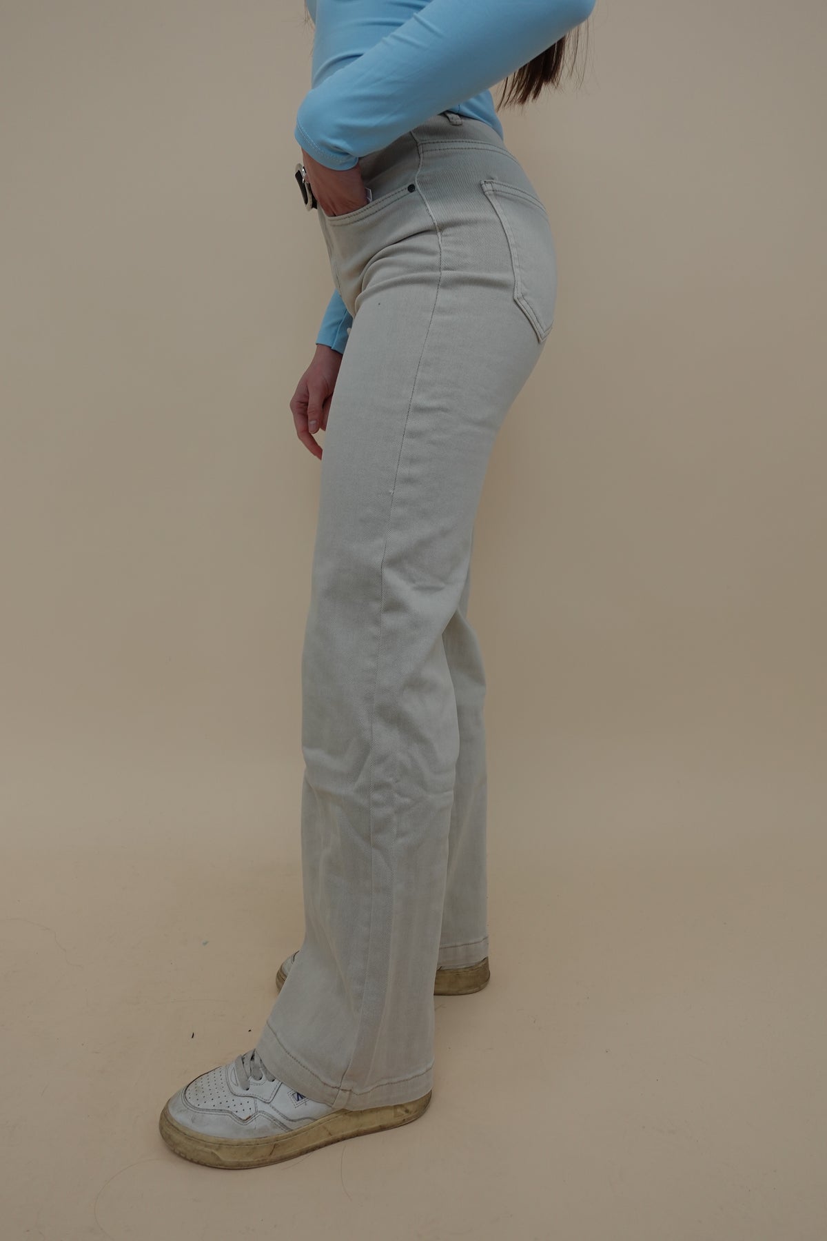 Jeans Palazzo Beige