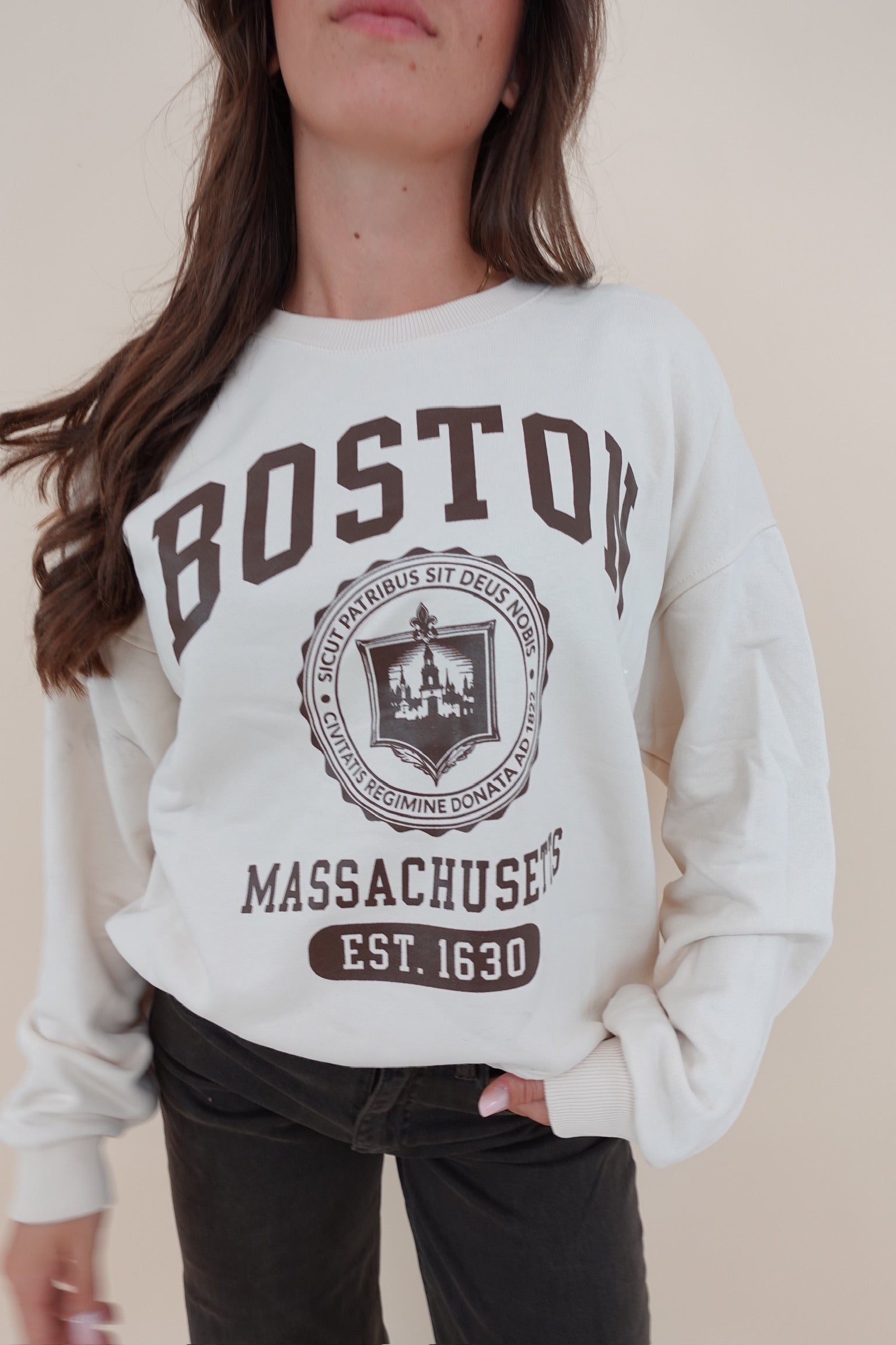 Felpa Boston Beige