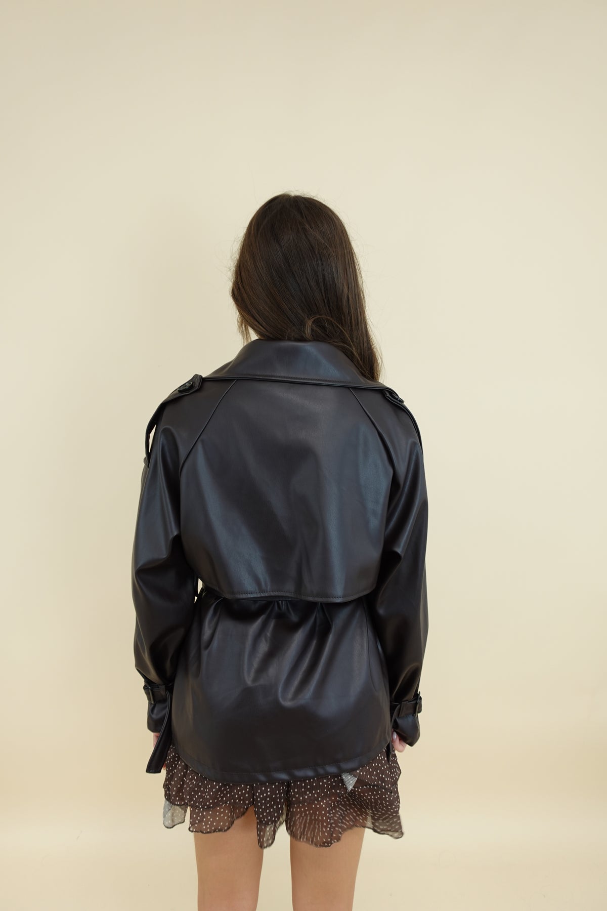 Trench Similpelle Marrone