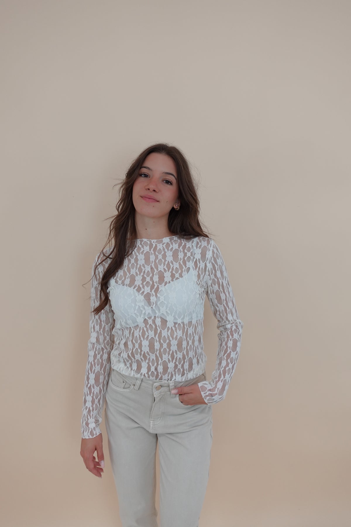 Maglia Pizzo Bianca