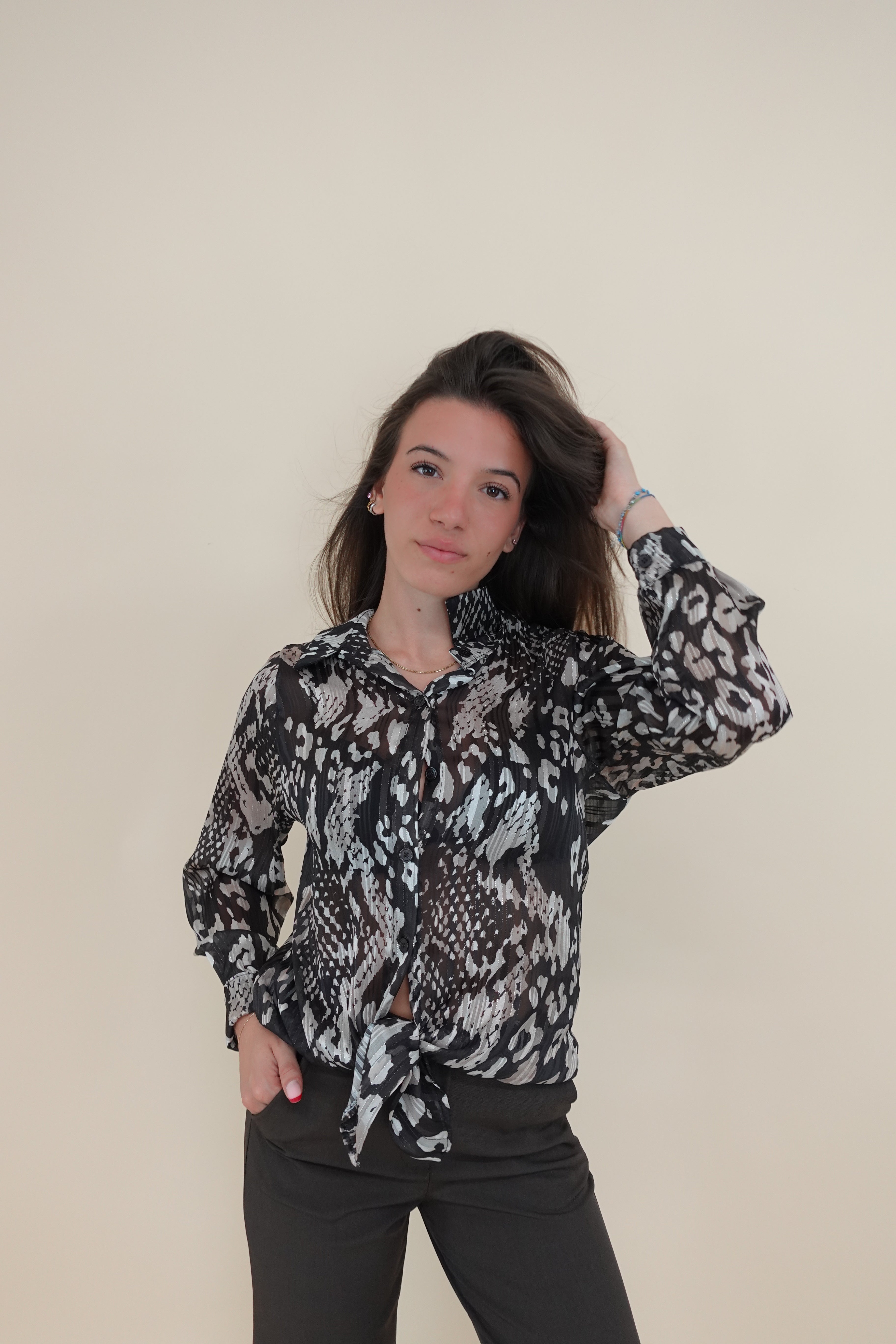 Camicia Valentina Marrone