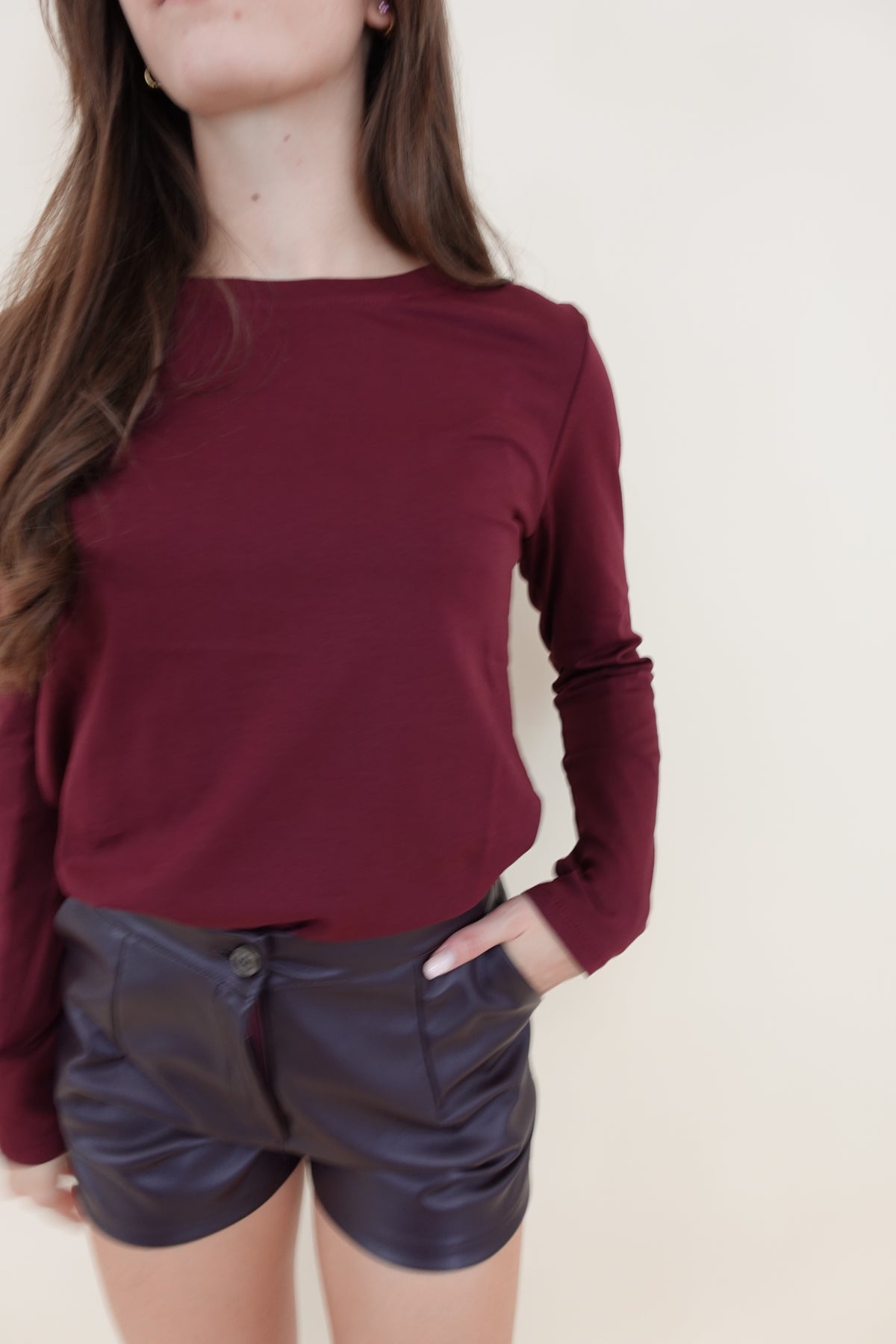 Maglia Long Sleeve Bordeaux