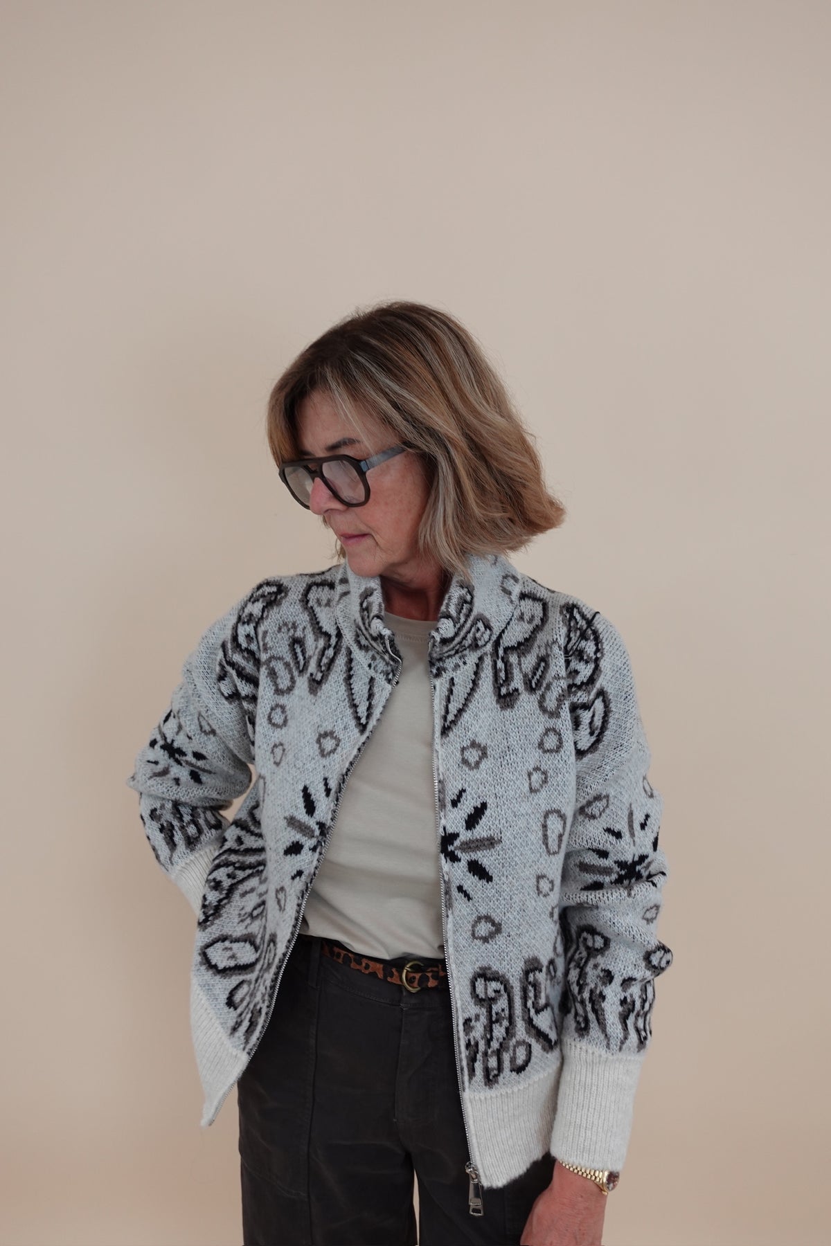 Cardigan Montagna Beige