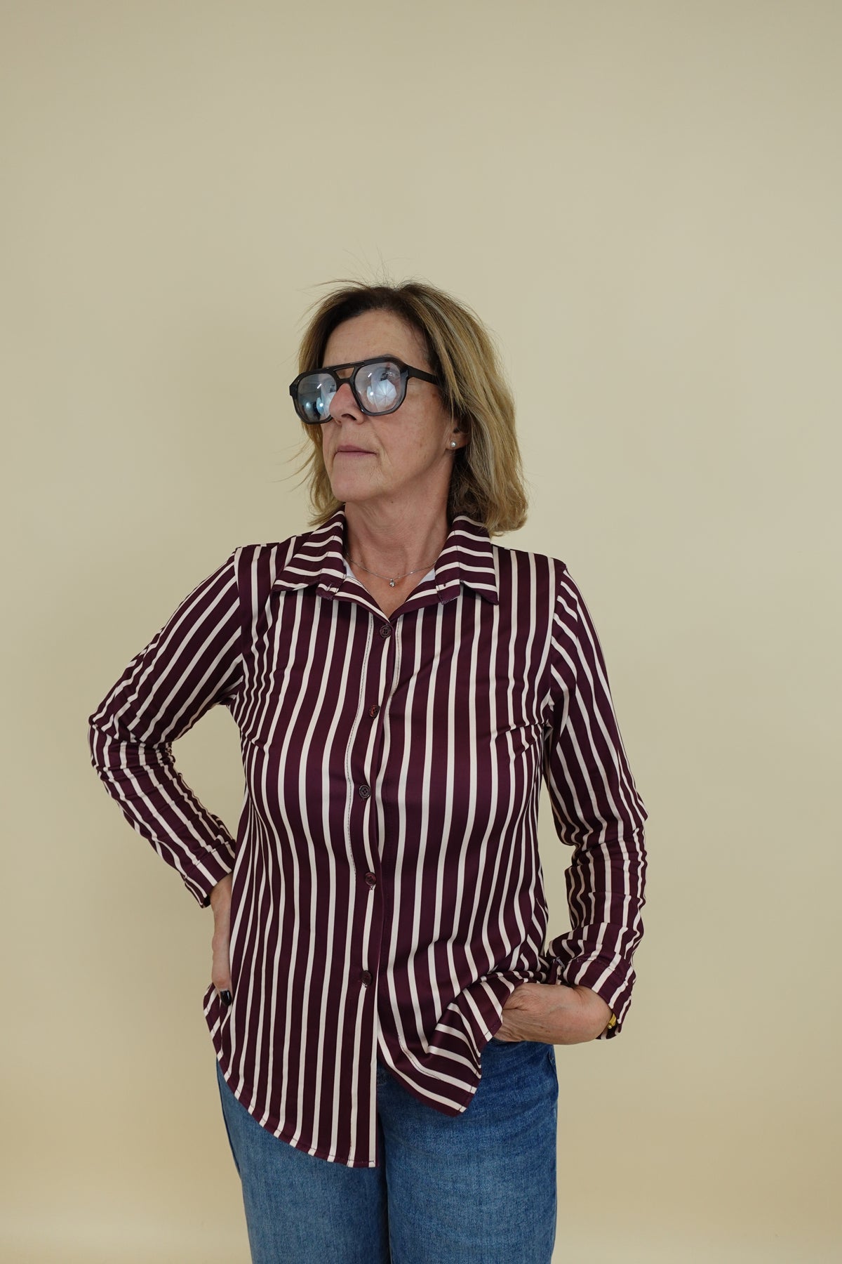 Camicia Matilde Bordeaux