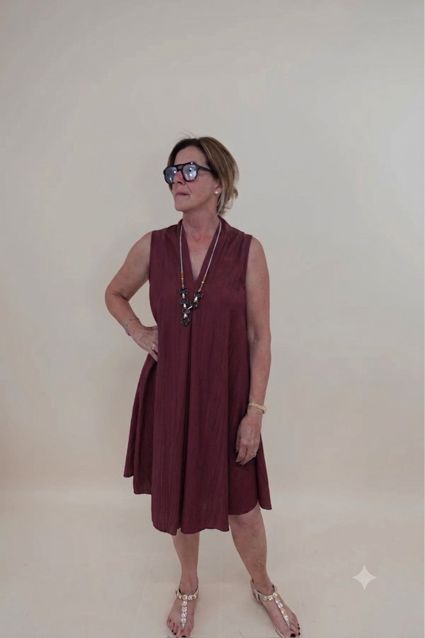 Abito Lucia Bordeaux