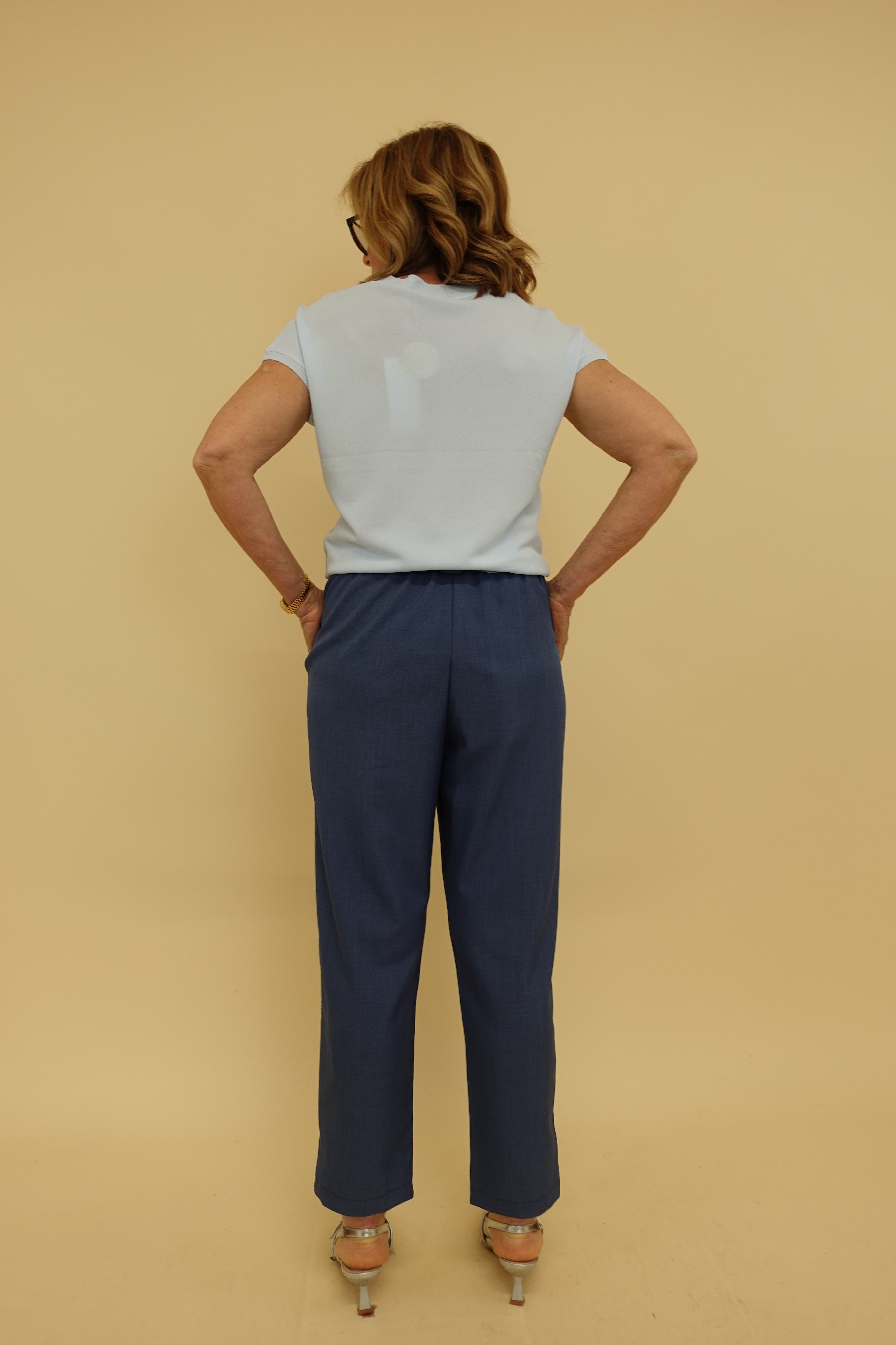 Pantalone Foulard Azzurro