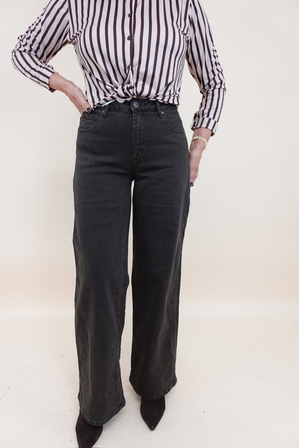 Jeans Palazzo Autumn Marrone