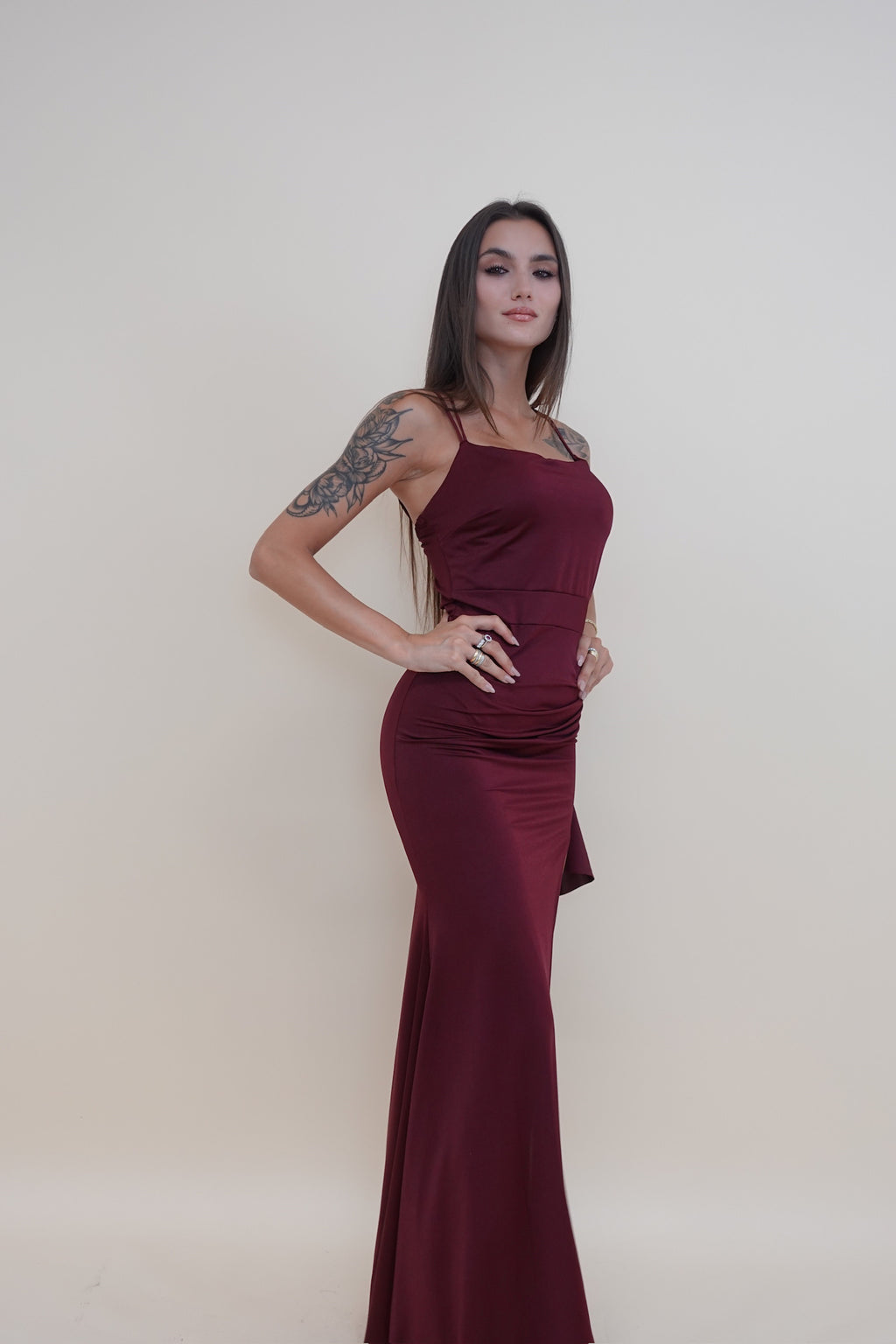 Abito Martina Bordeaux