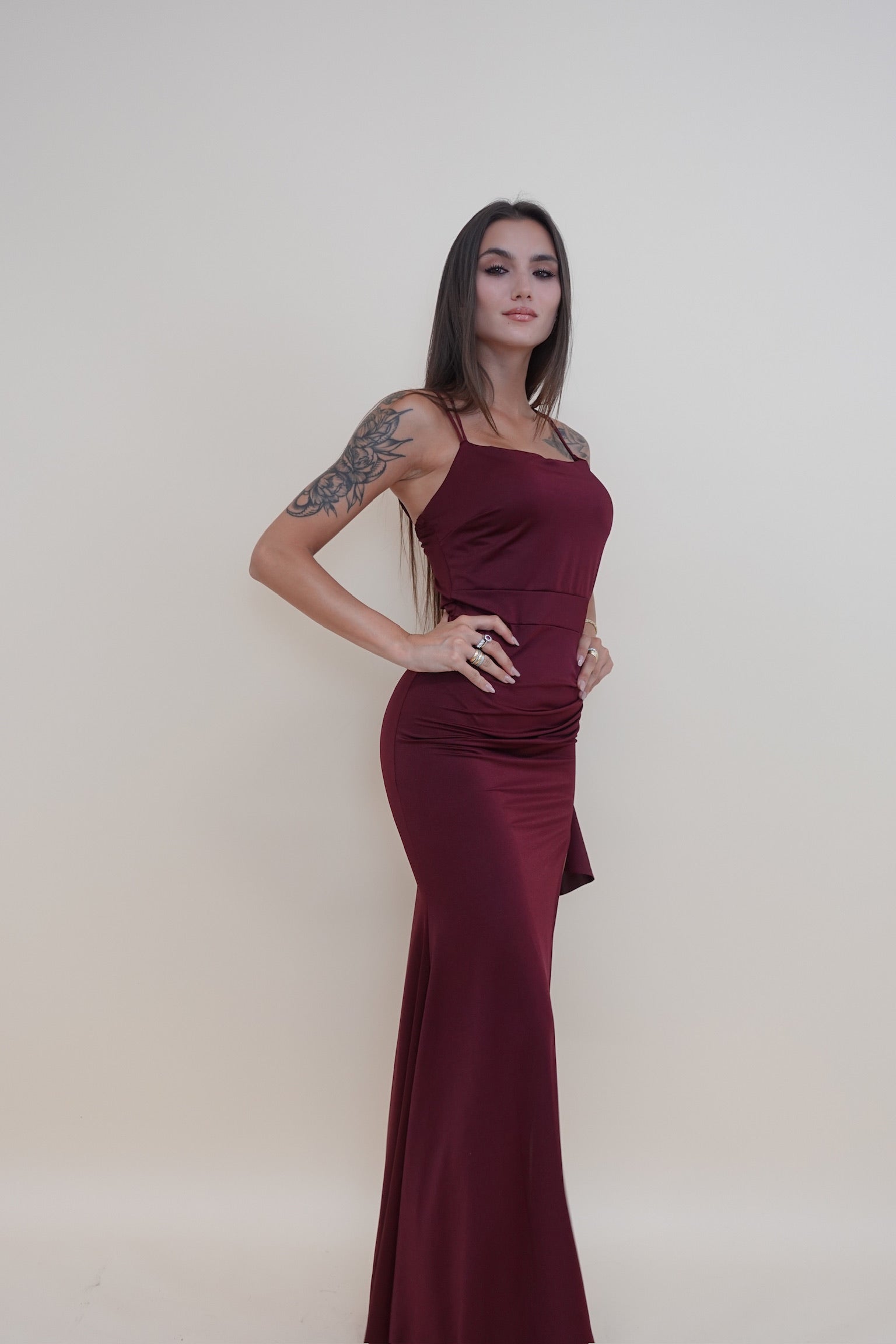 Abito Martina Bordeaux