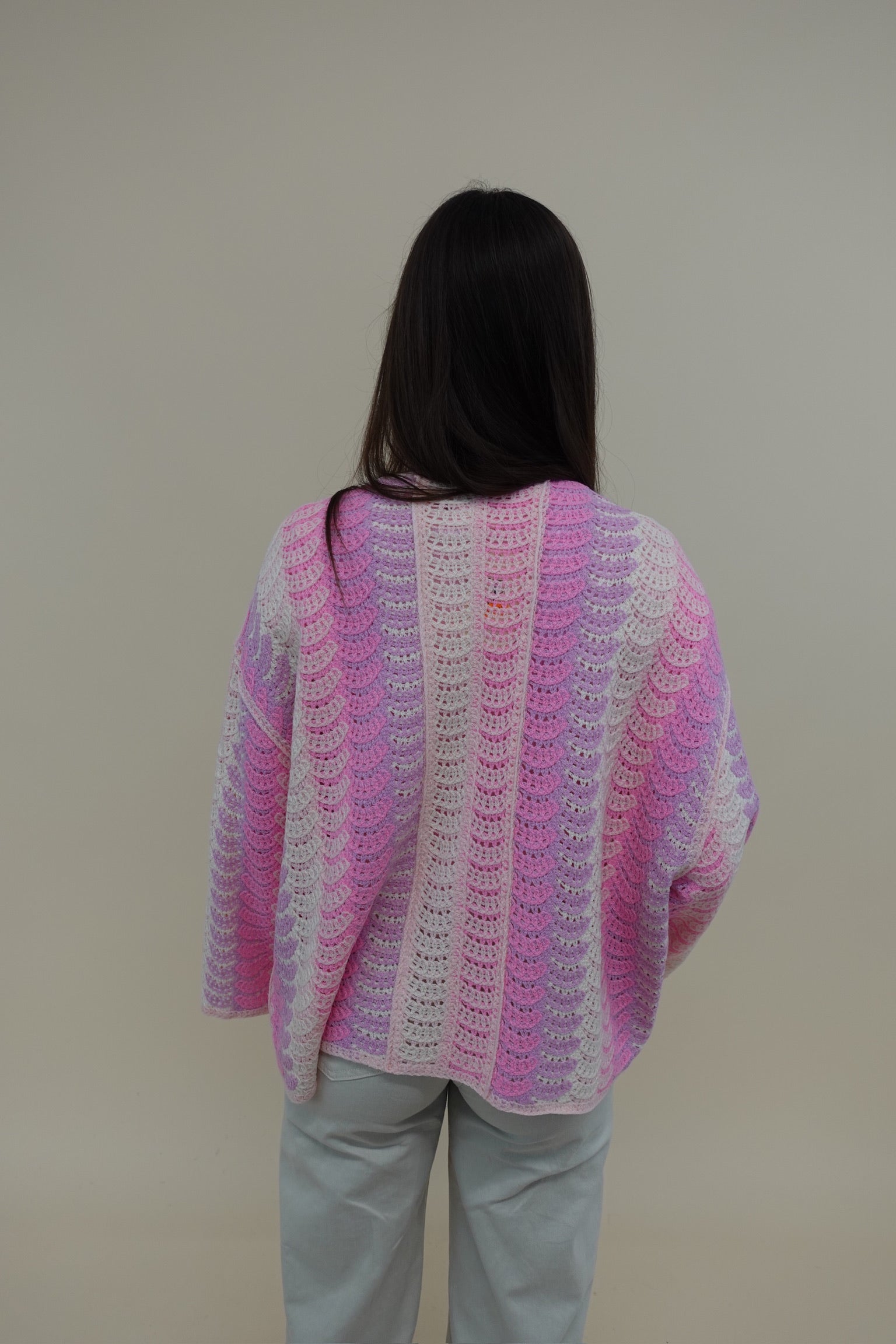 Cardigan Rainbow Rosa