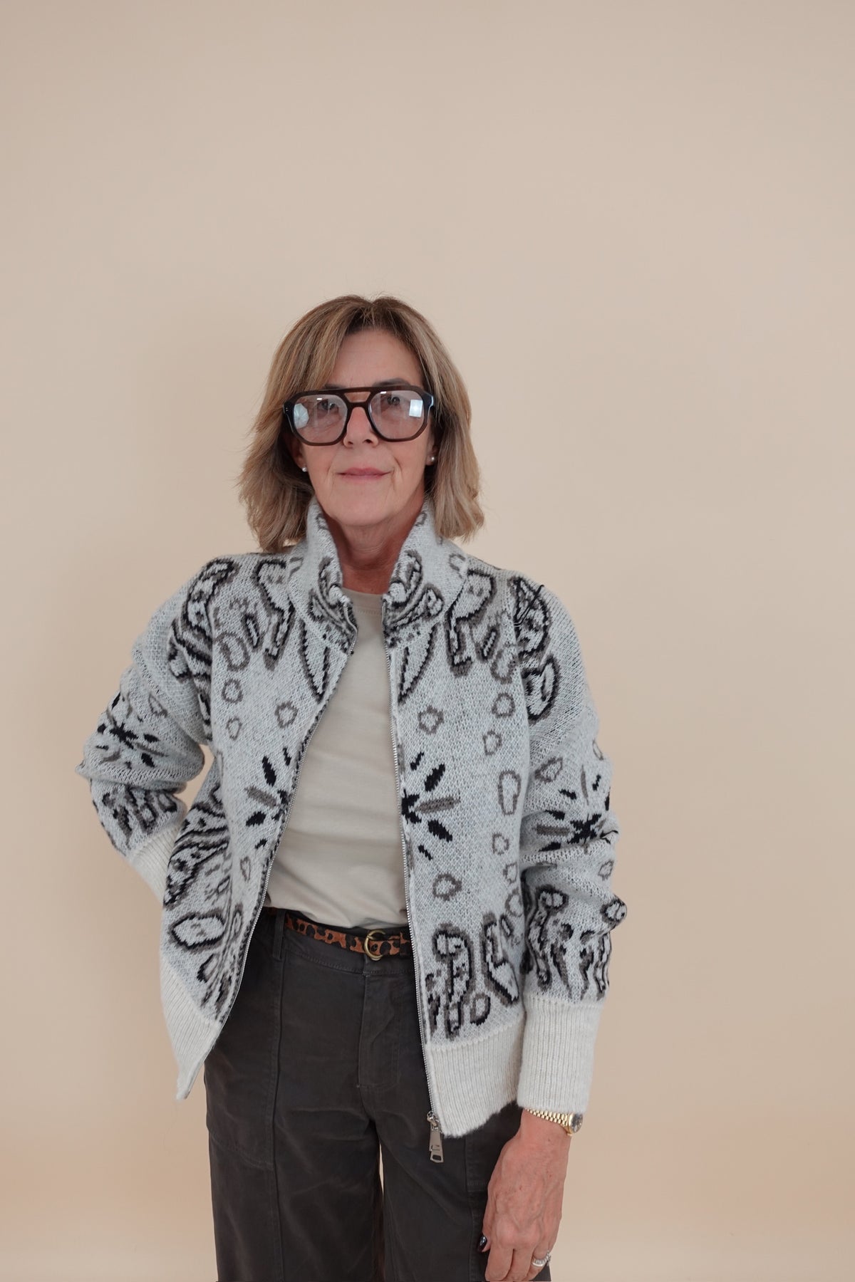 Cardigan Montagna Beige