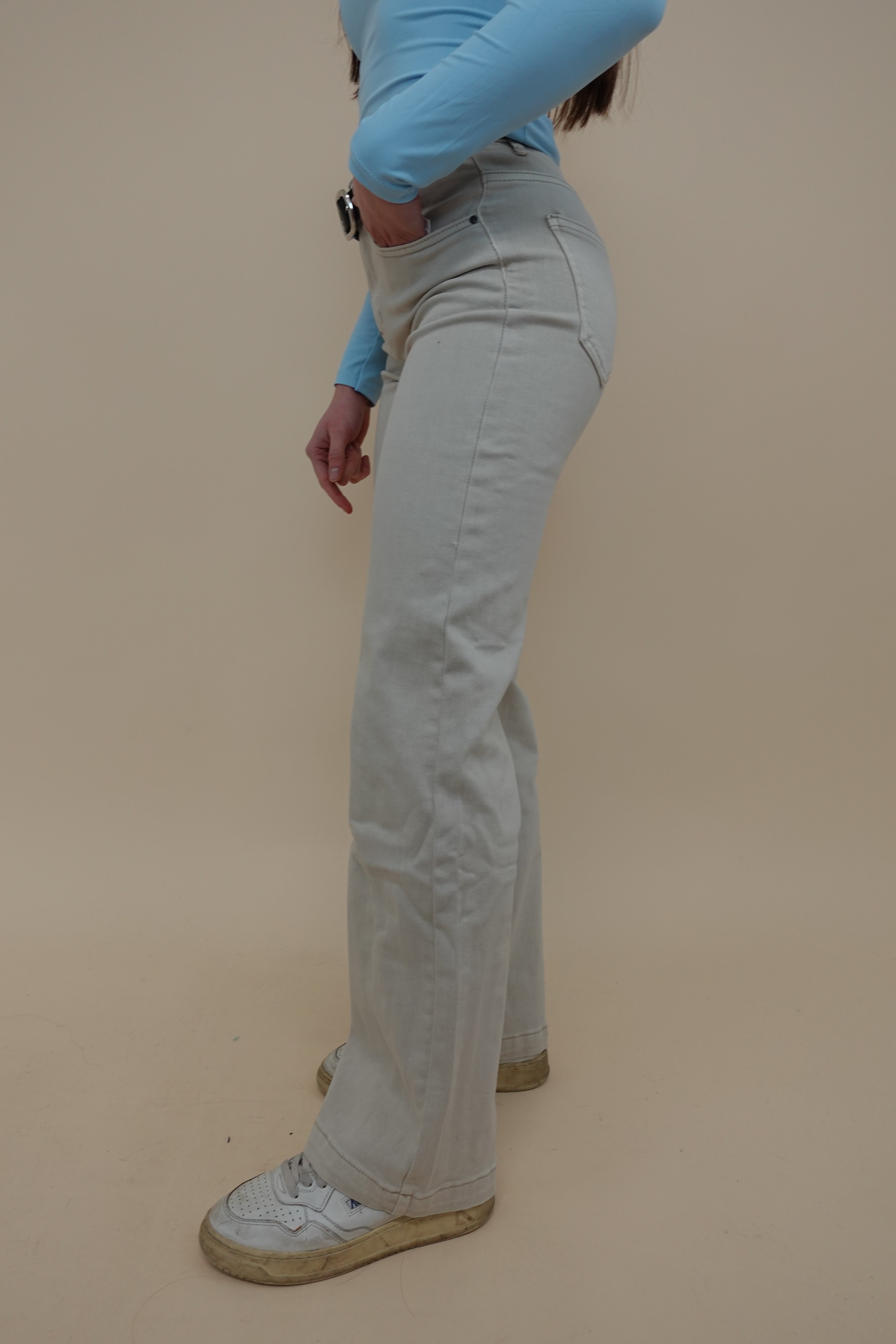 Jeans Palazzo Beige