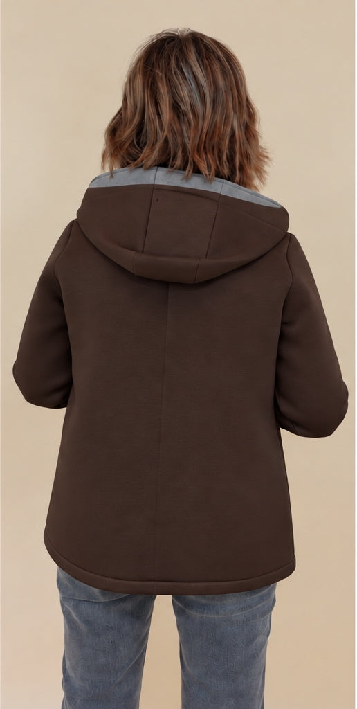 Giacca Neoprene Marrone