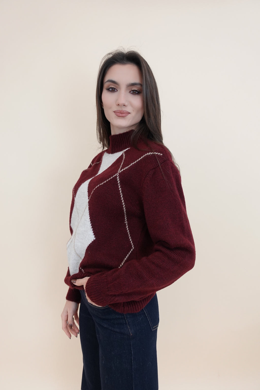 Maglione Lorena Bordeaux
