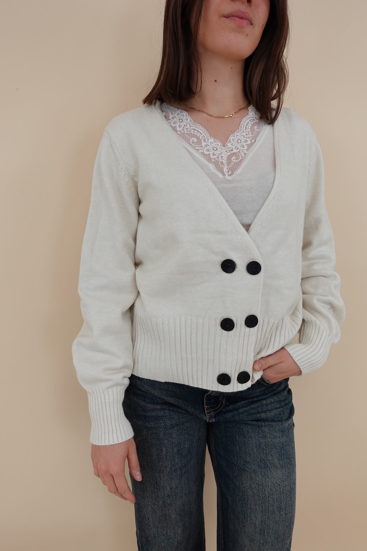 Cardigan Teresa Panna