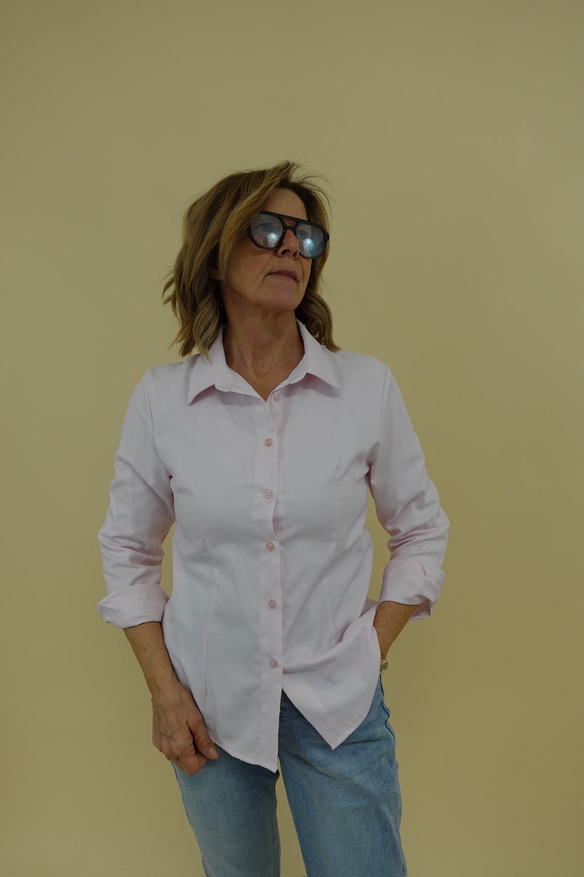 Camicia Basic Rosa