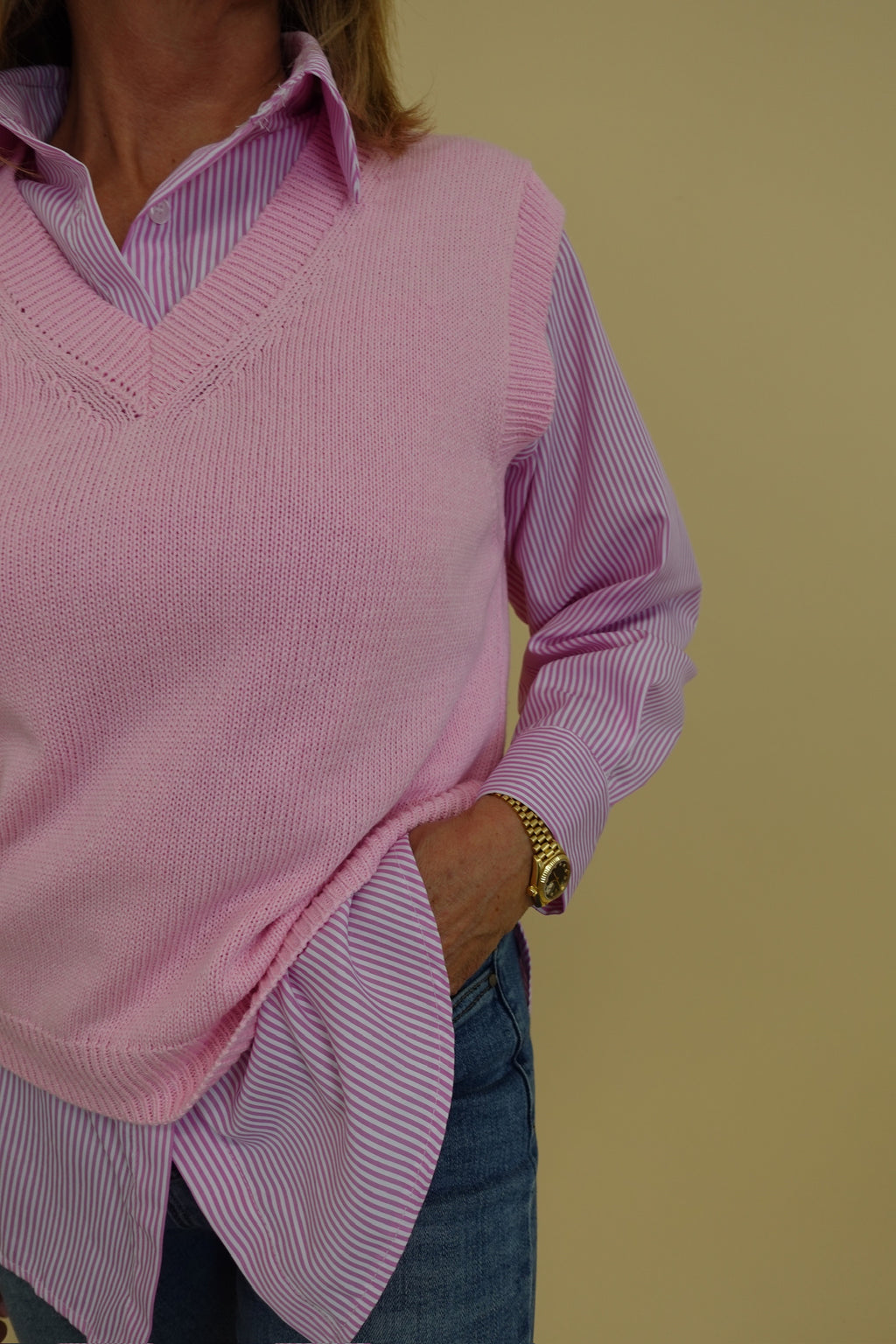 Gilet V Rosa