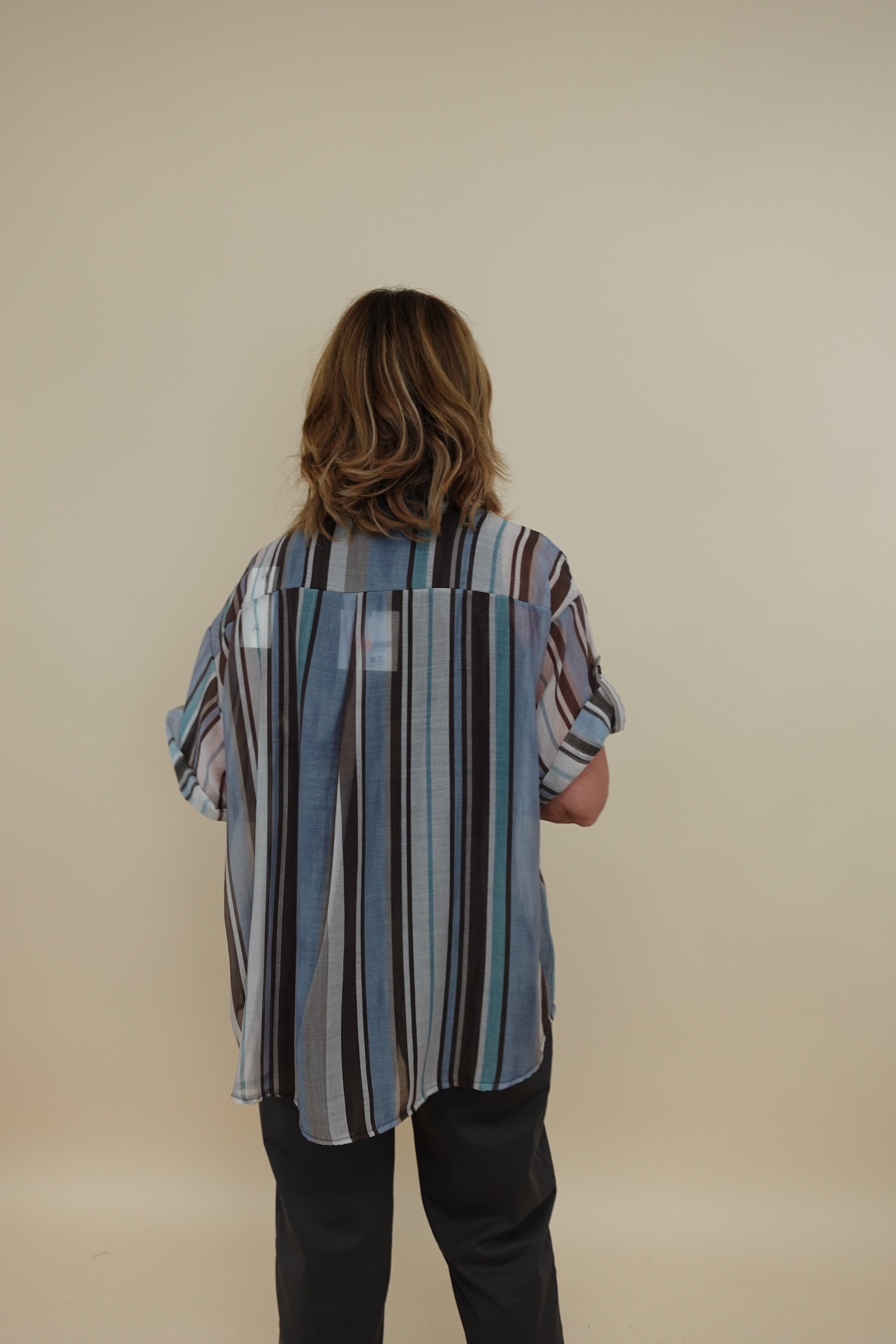 Camicia Mille Righe Azzurro