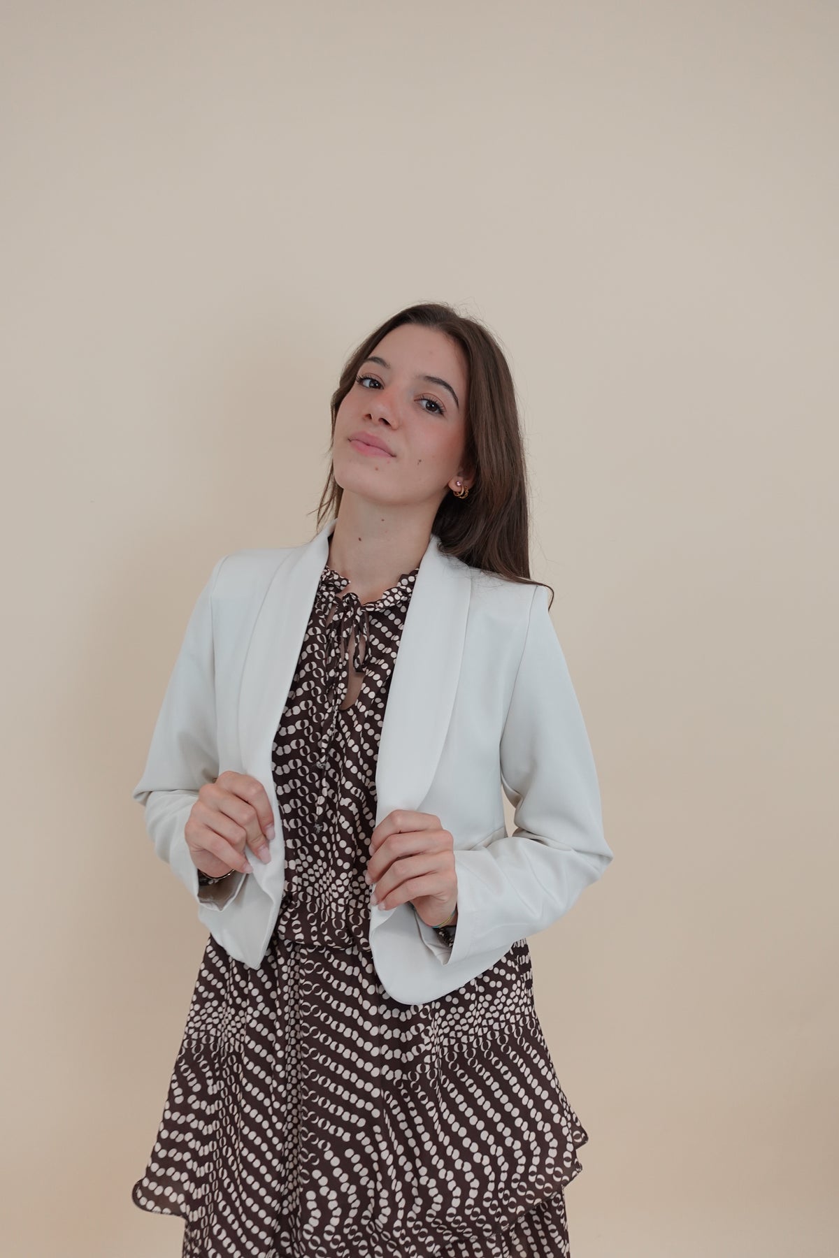Giacca Crop Beige
